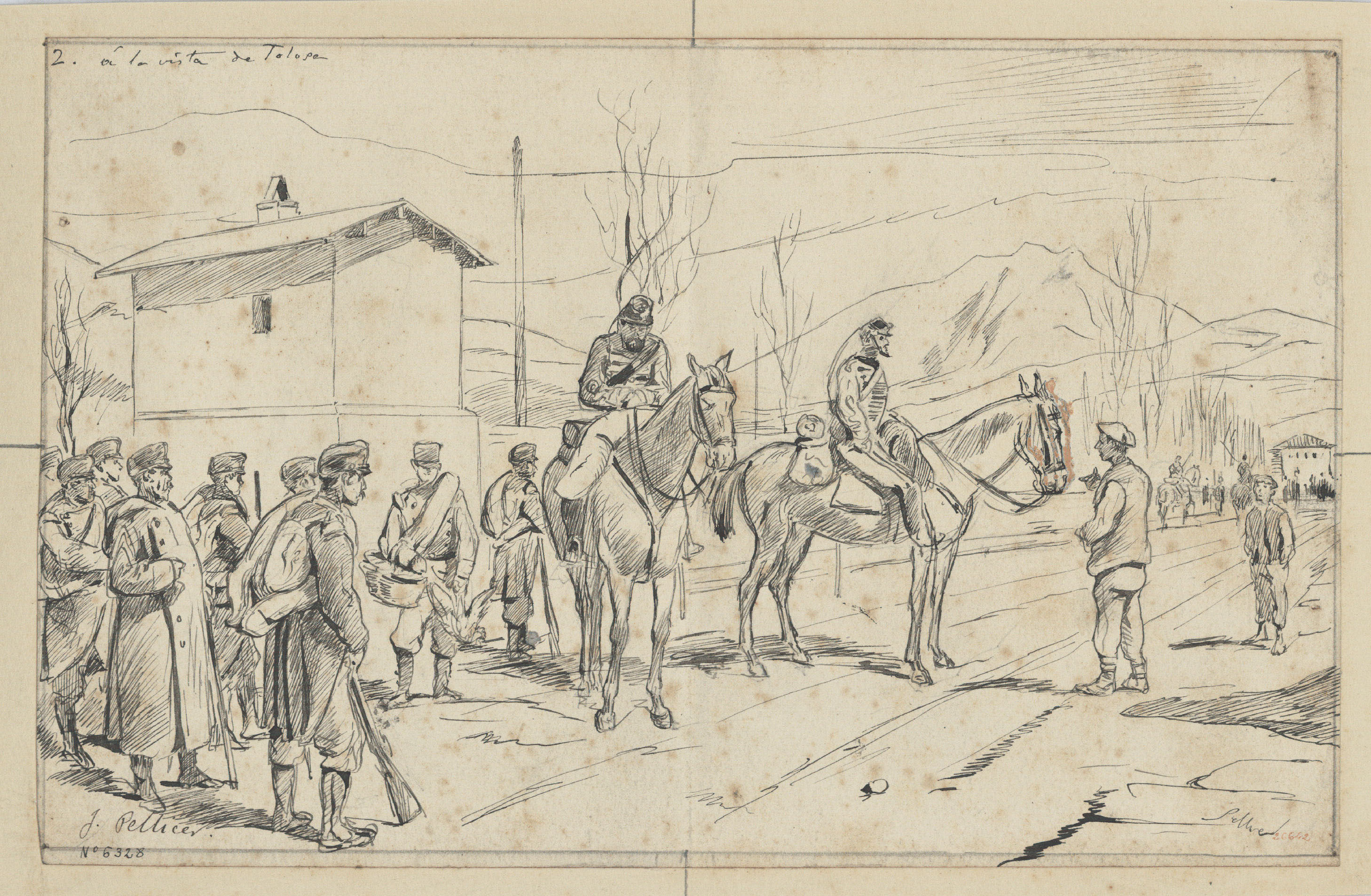 image for: Josep Lluís Pellicer - A la vista de Tolosa - Cap a 1872-1976