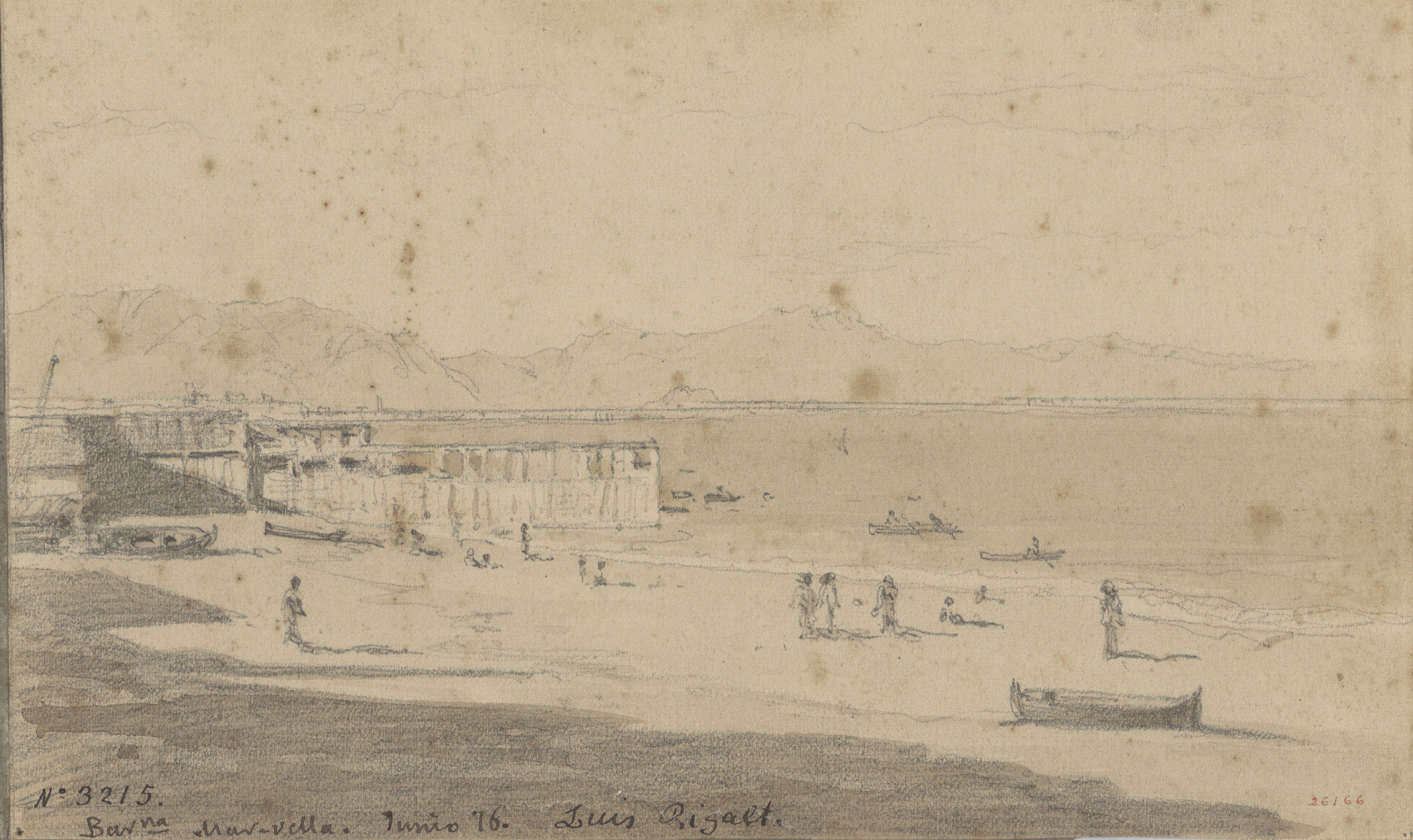 image for: Lluís Rigalt - Mar Vella - Juny de 1876