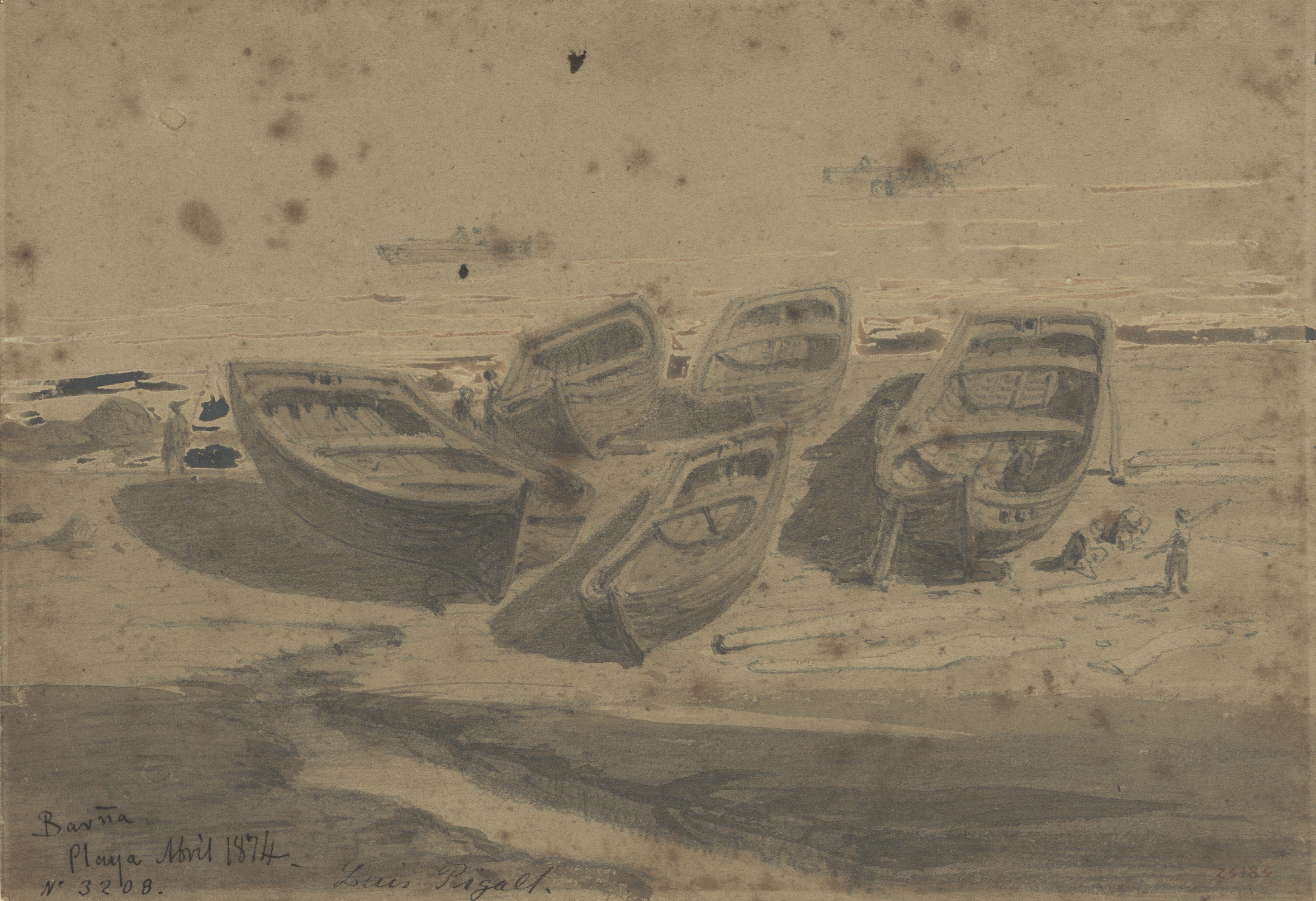 image for: Lluís Rigalt - Barcelona. Playa - Abril de 1874