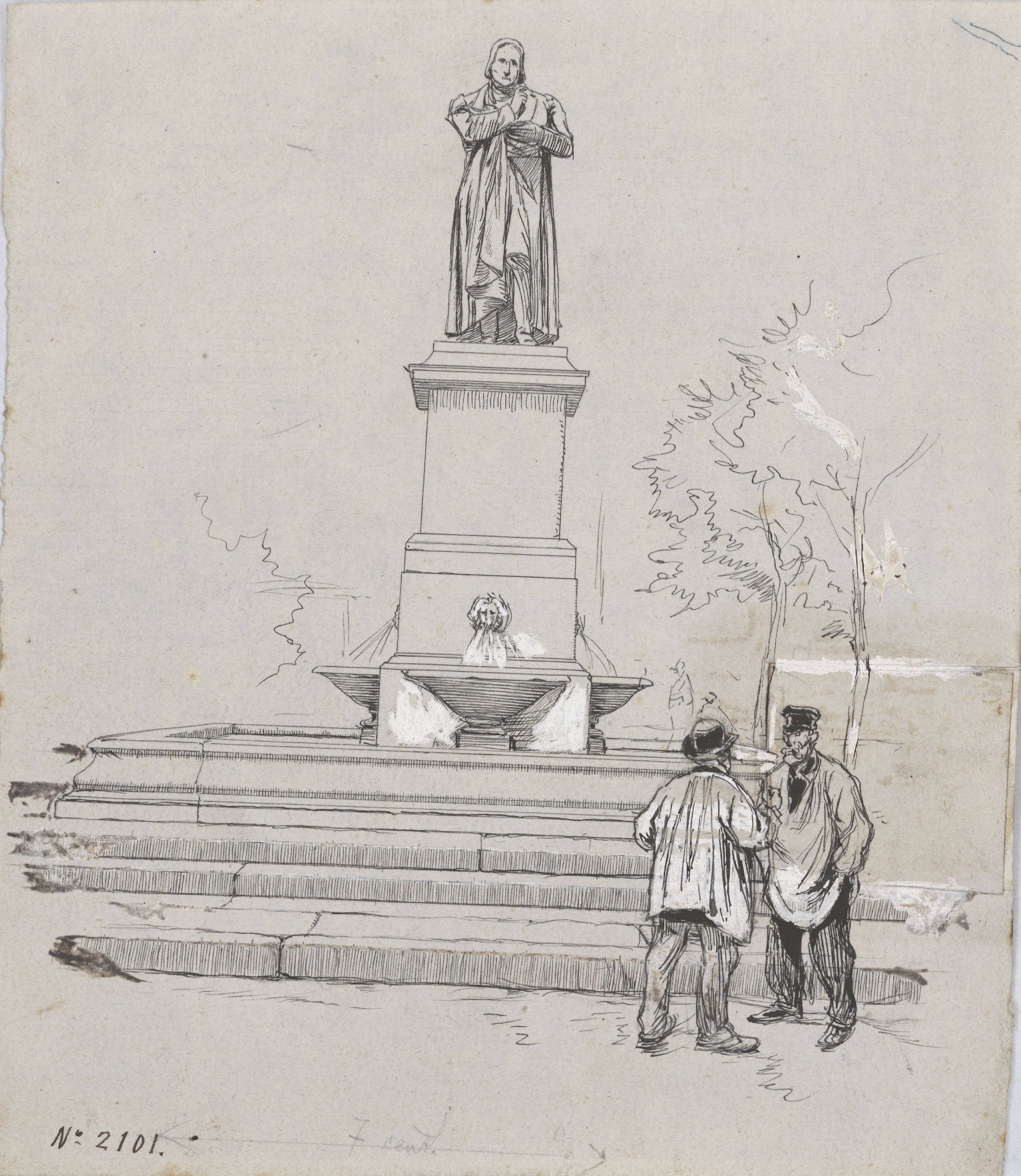 image for: Josep Lluís Pellicer - Monument a Joseph Marie Jacquard, Lió - Cap a 1889