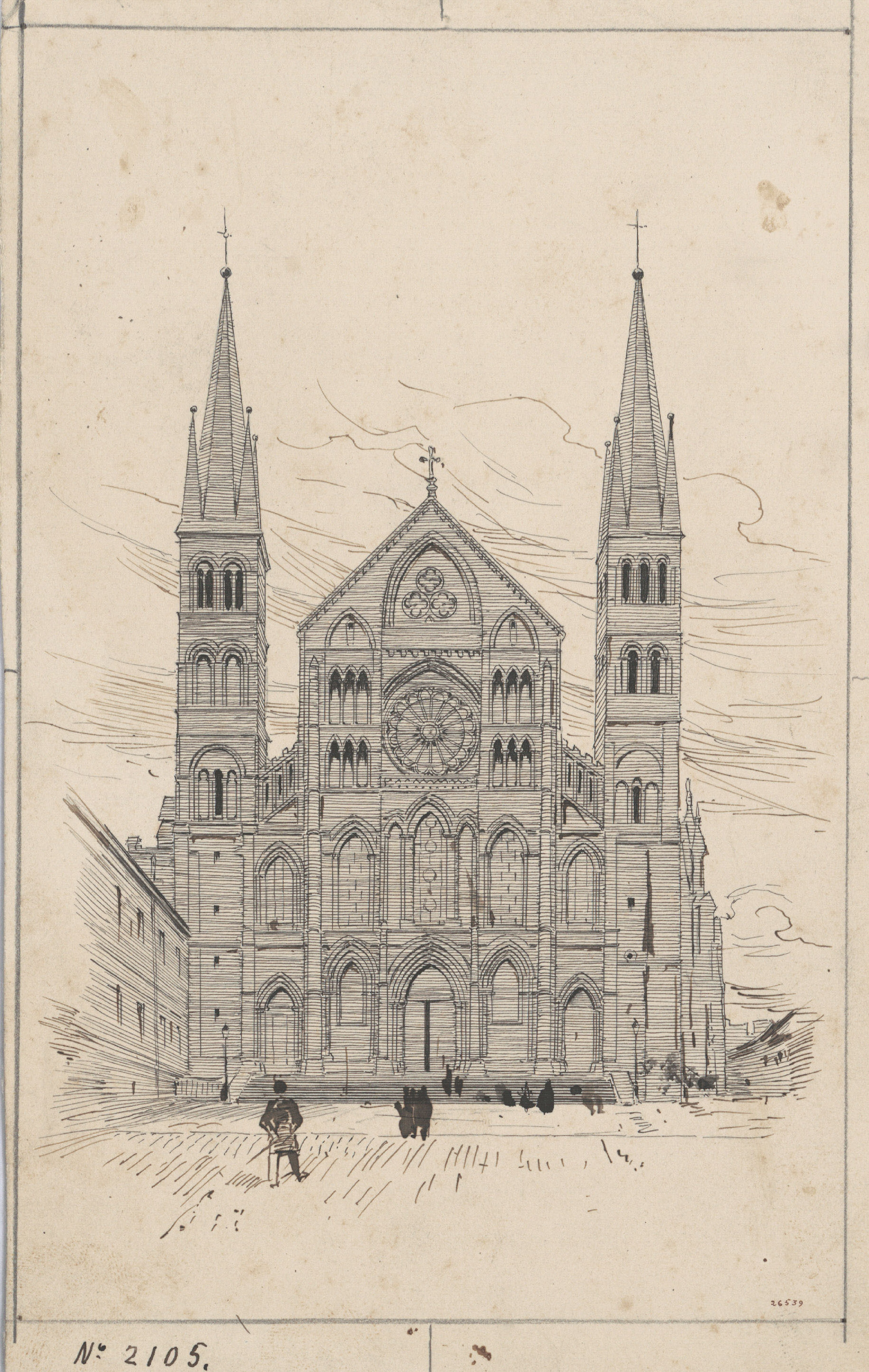 image for: Josep Lluís Pellicer - Basílica de Saint Remi, a Reims - Cap a 1889
