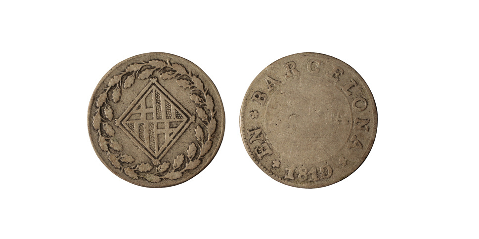 image for: Ocupació francesa - 1 pesseta - 1810