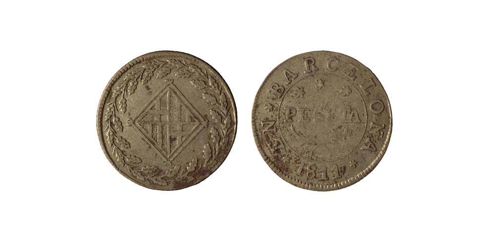 image for: Ocupació francesa - 1 pesseta - 1811