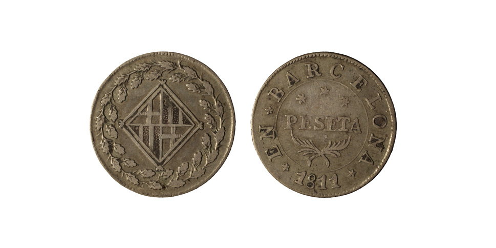 image for: Ocupació francesa - 1 pesseta - 1811