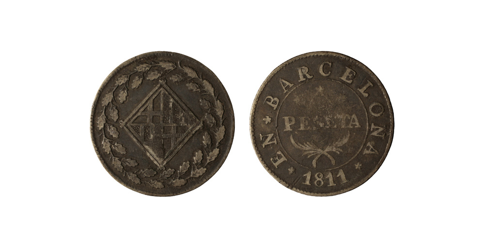 image for: Ocupació francesa - 1 pesseta - 1811