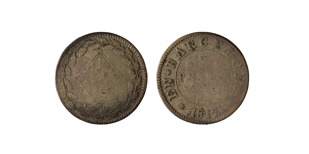 image for: Ocupació francesa - 1 pesseta - 1812