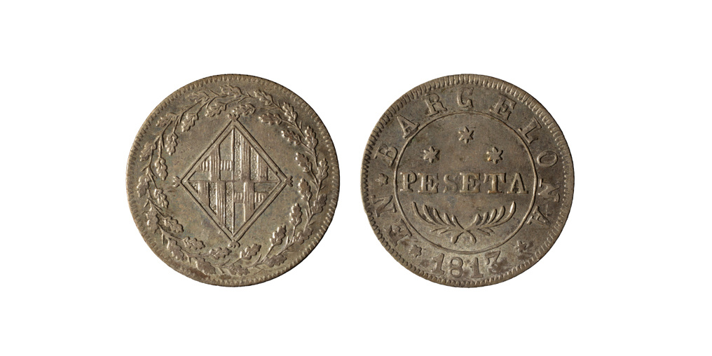 image for: Ocupació francesa - 1 pesseta - 1813