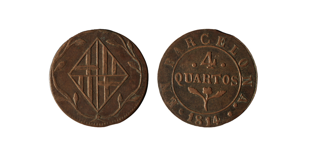 image for: Ocupació francesa - 4 quartos - 1814