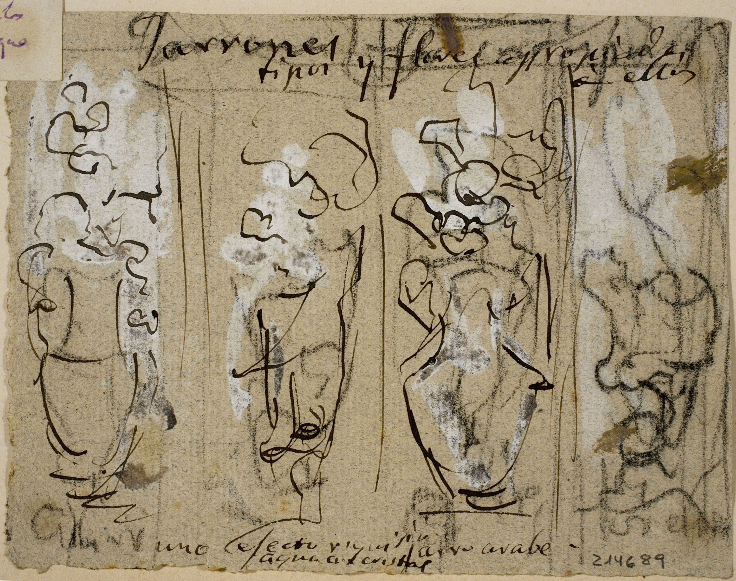 image for: Ramon Martí i Alsina - Estudi de quatre gerros amb flors - Cap a 1860-1870