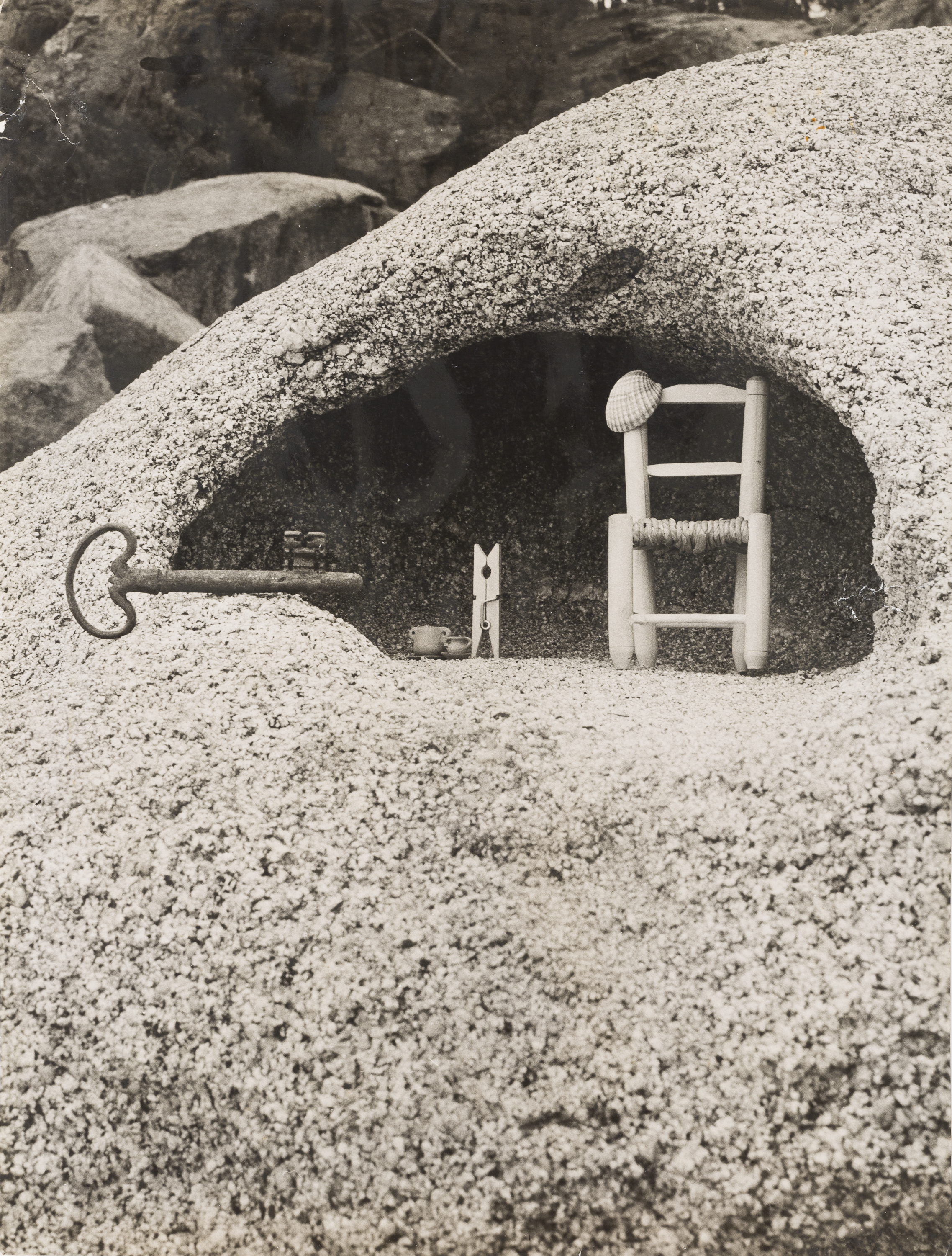 image for: Oriol Maspons - Composició surrealista - Cap a 1956