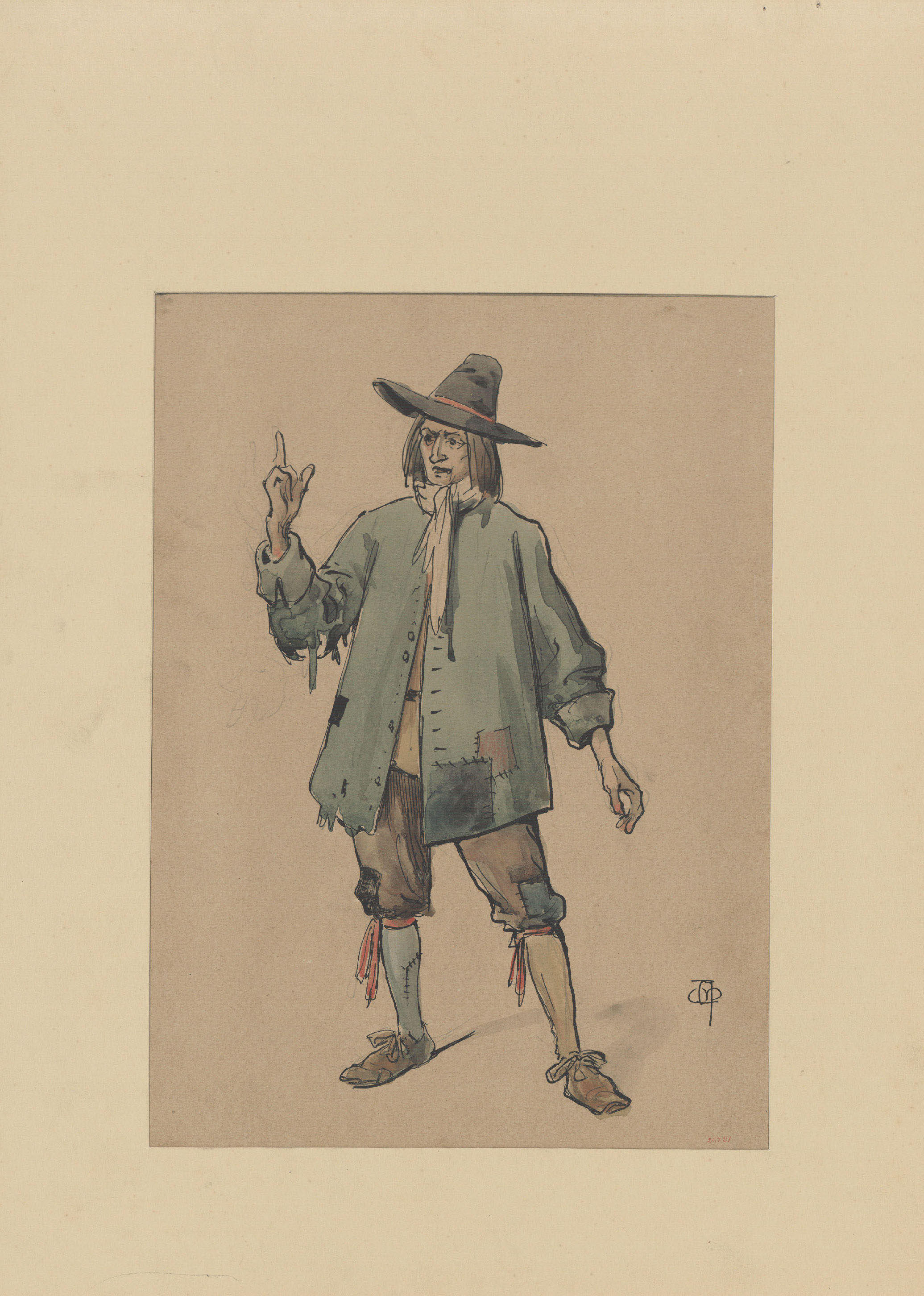 image for: Apel·les Mestres - Inventor (figurí de teatre) - Cap a 1906