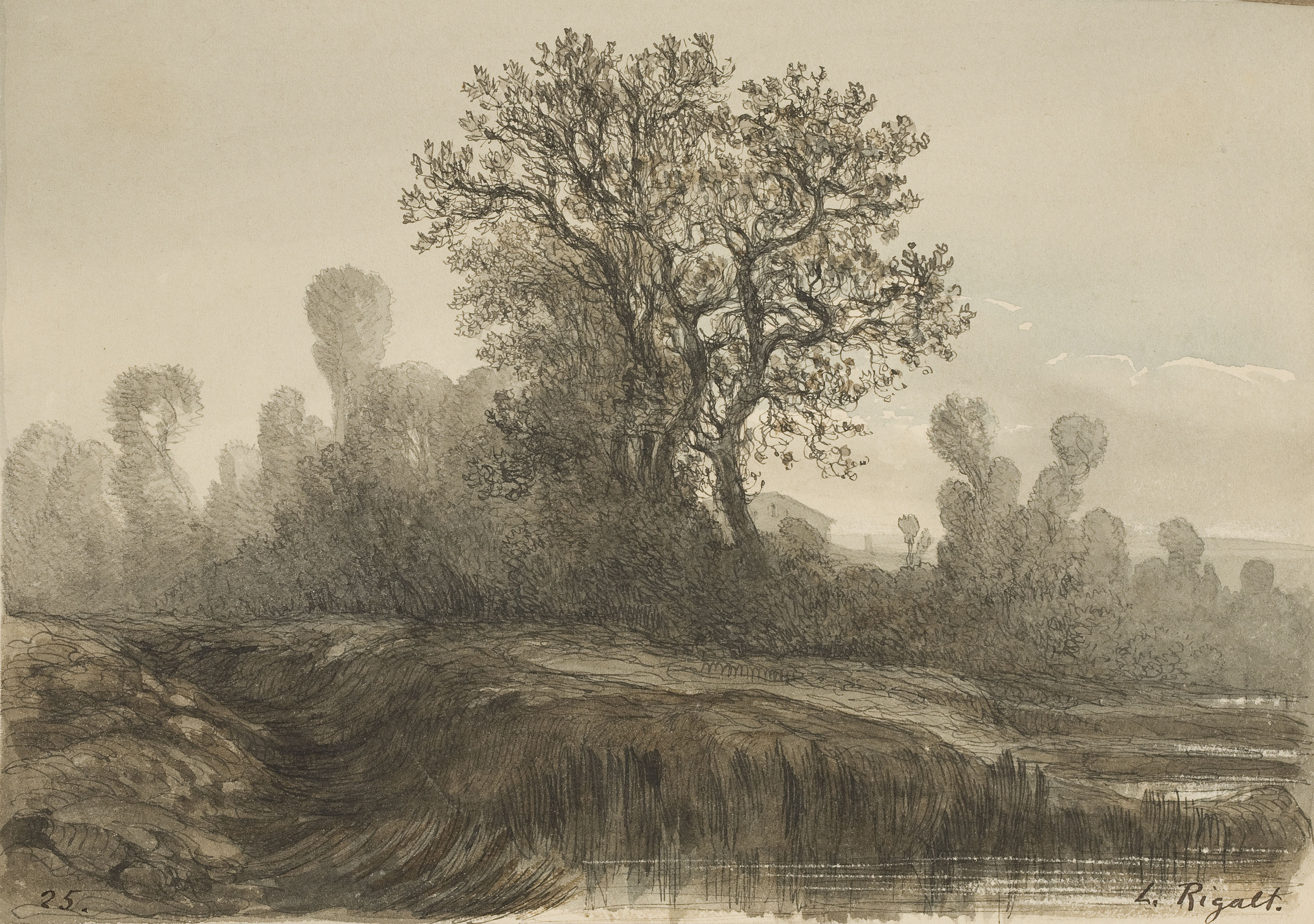 image for: Lluís Rigalt - Paisatge - Cap a 1874