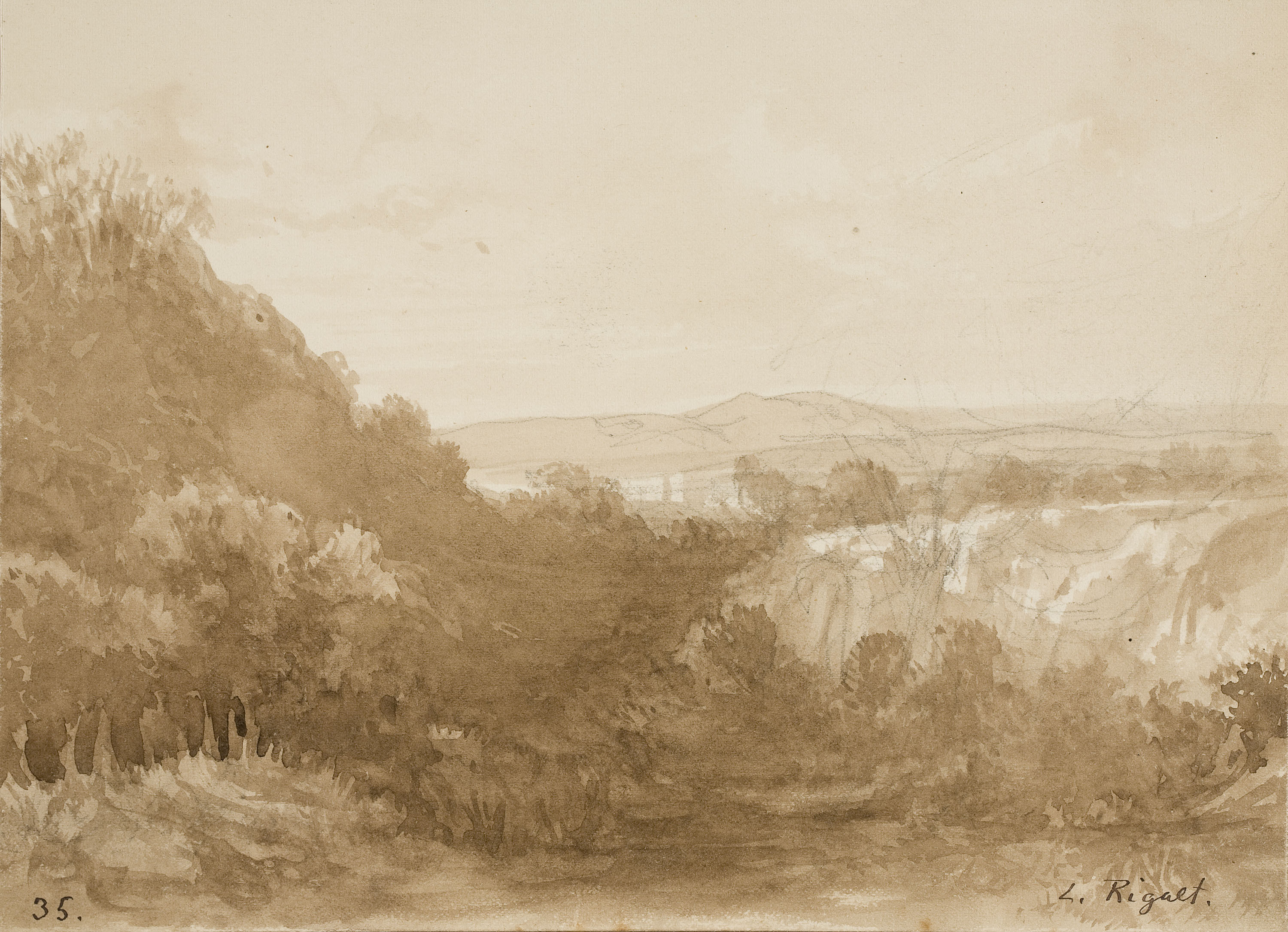 image for: Lluís Rigalt - Paisatge - Cap a 1874