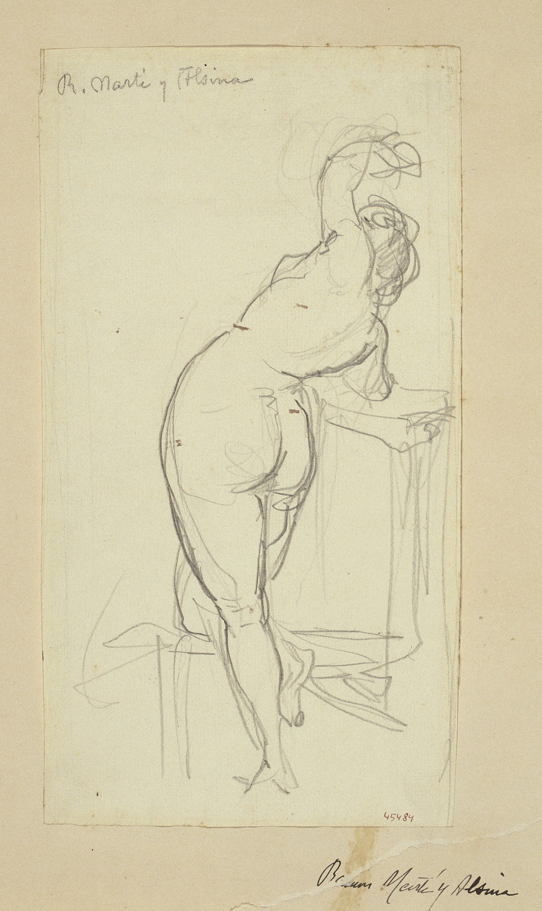image for: Ramon Martí i Alsina - Nu femení - Cap a 1860-1865