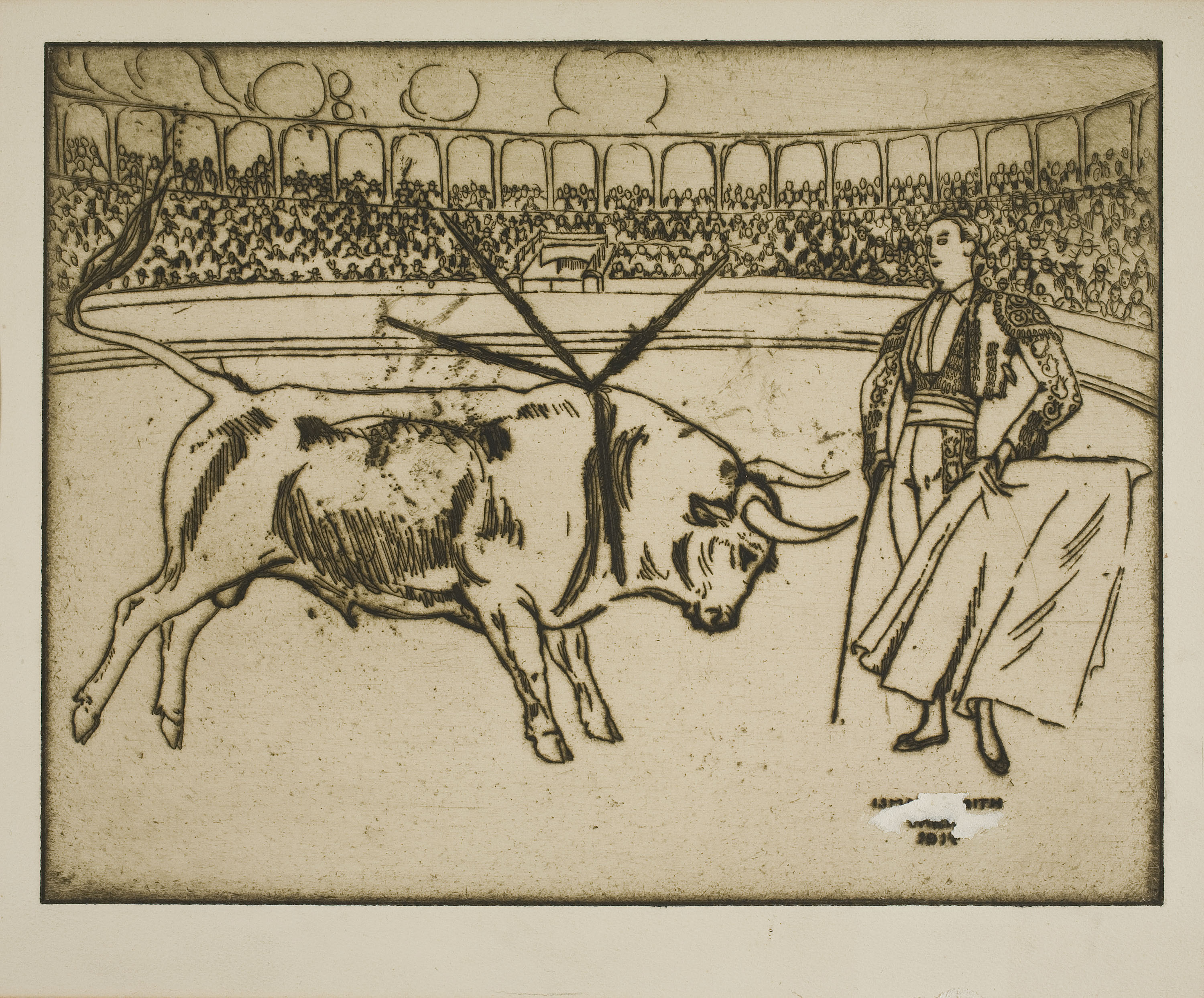 image for: Ismael Smith - Pase de muleta - 1914