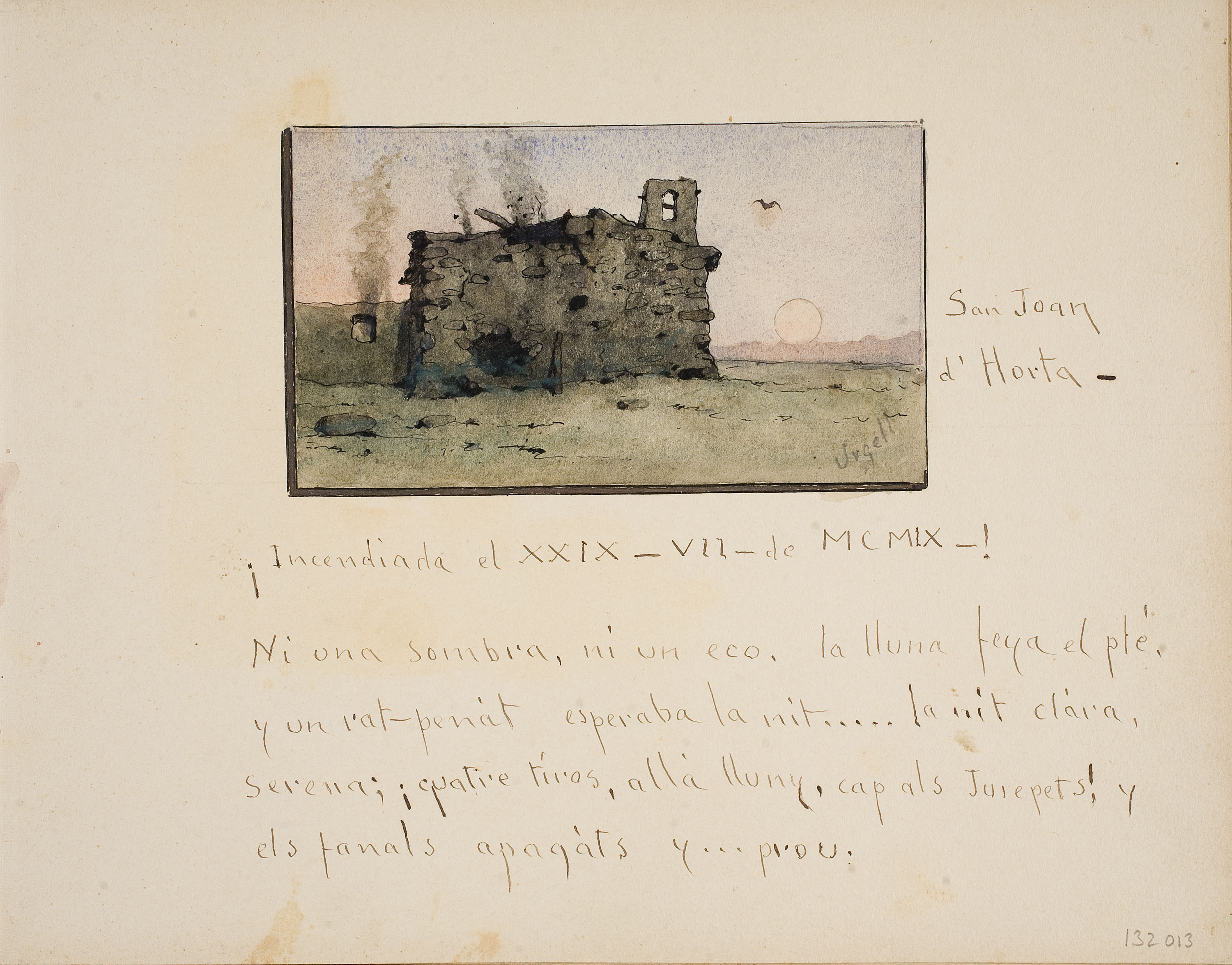 image for: Modest Urgell - San Joan d&#039;Horta - 1918