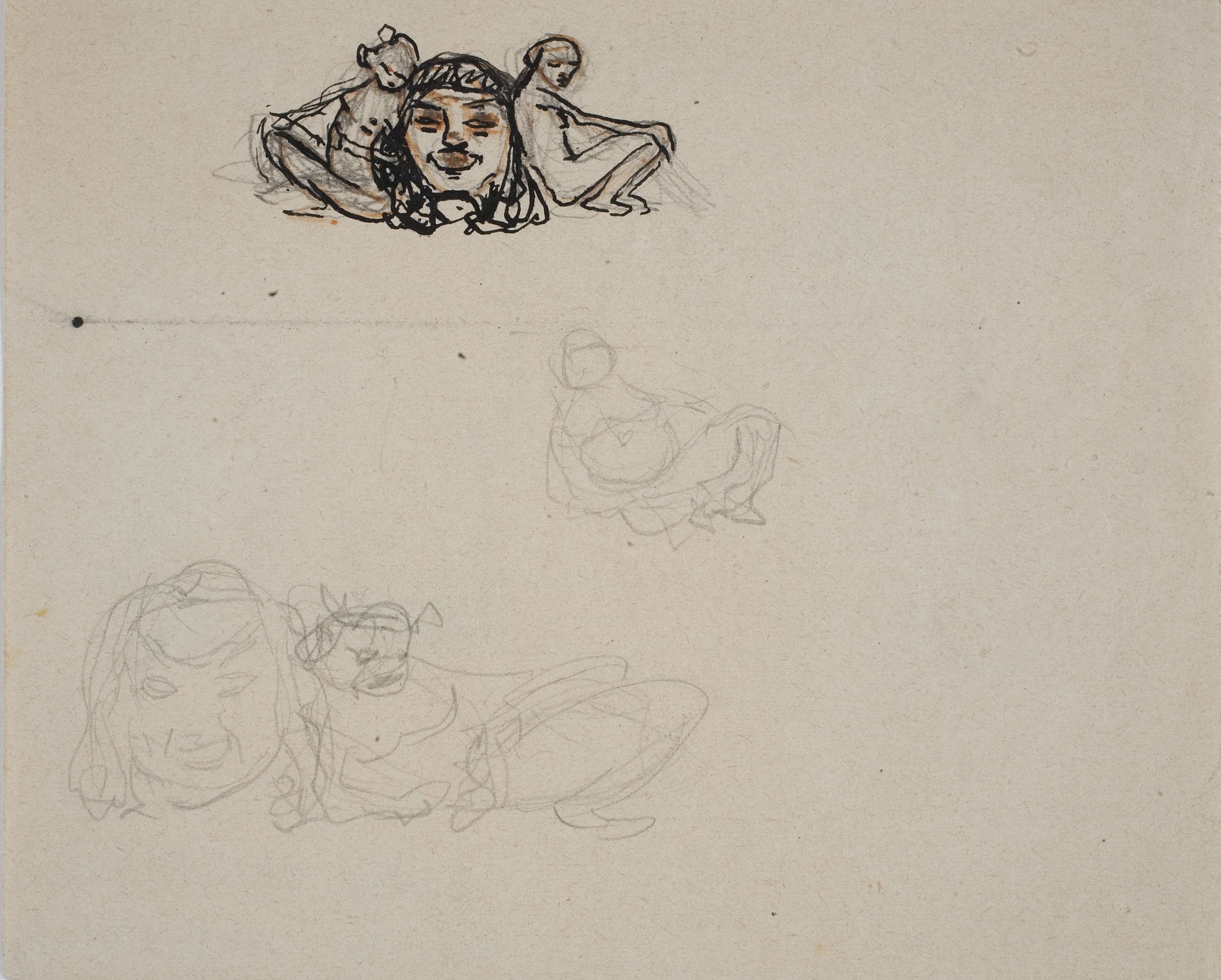image for: Ismael Smith - Projectes de joies (anvers) / Croquis de monument (revers) - Cap a 1905-1907