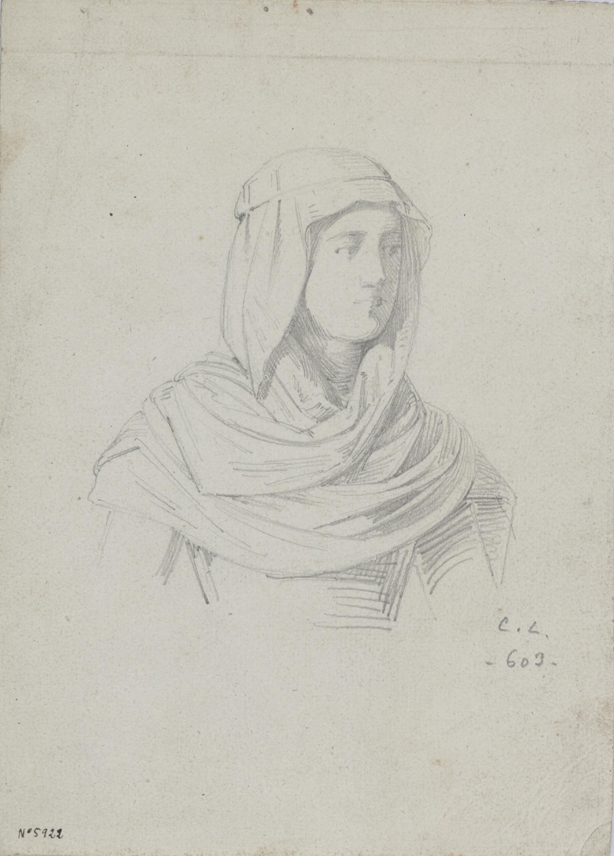 image for: Claudi Lorenzale - Bust de dona (anvers) / Bust de dona (revers) - Cap a 1850-1870