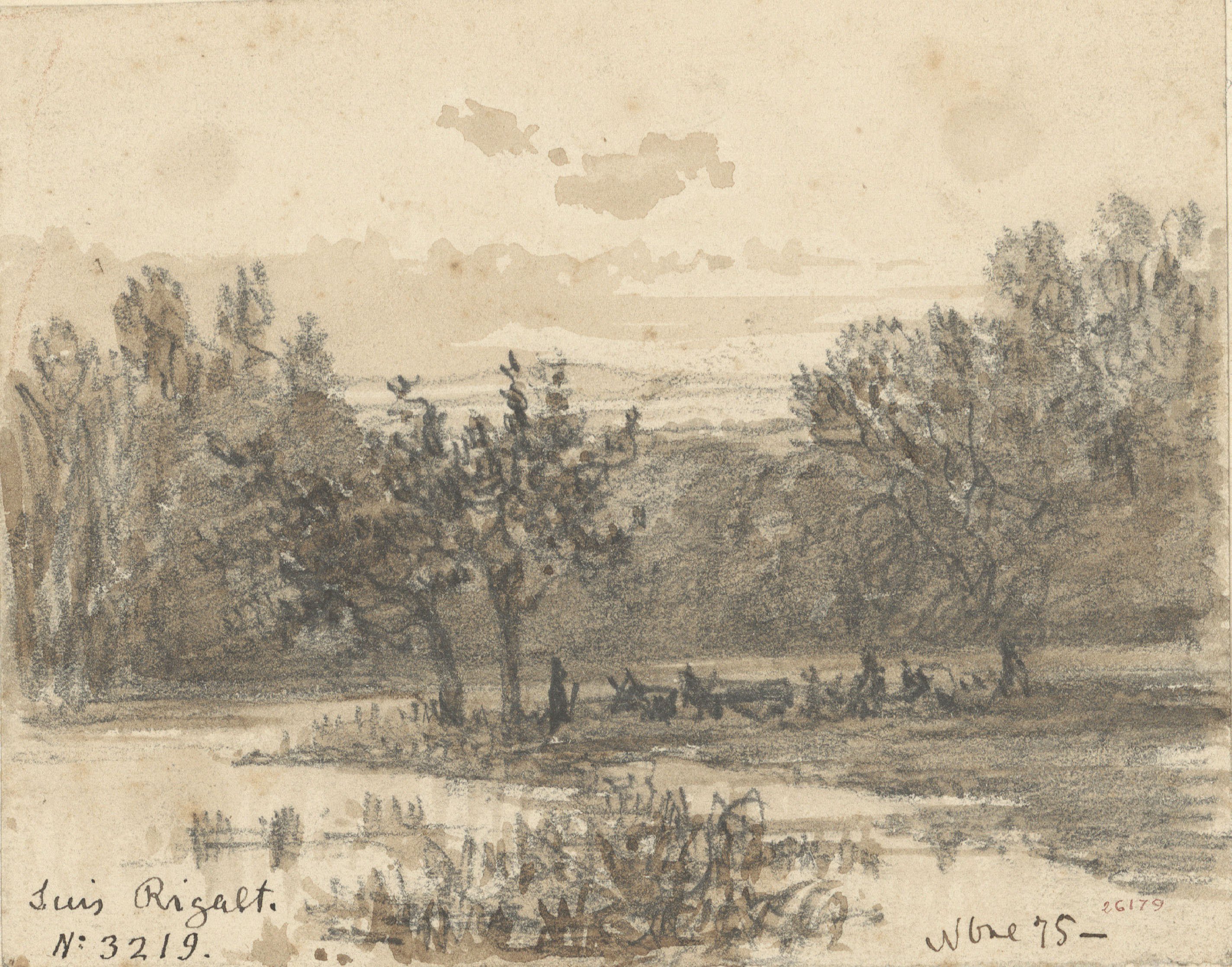 image for: Lluís Rigalt - Paisatge - Novembre de 1875