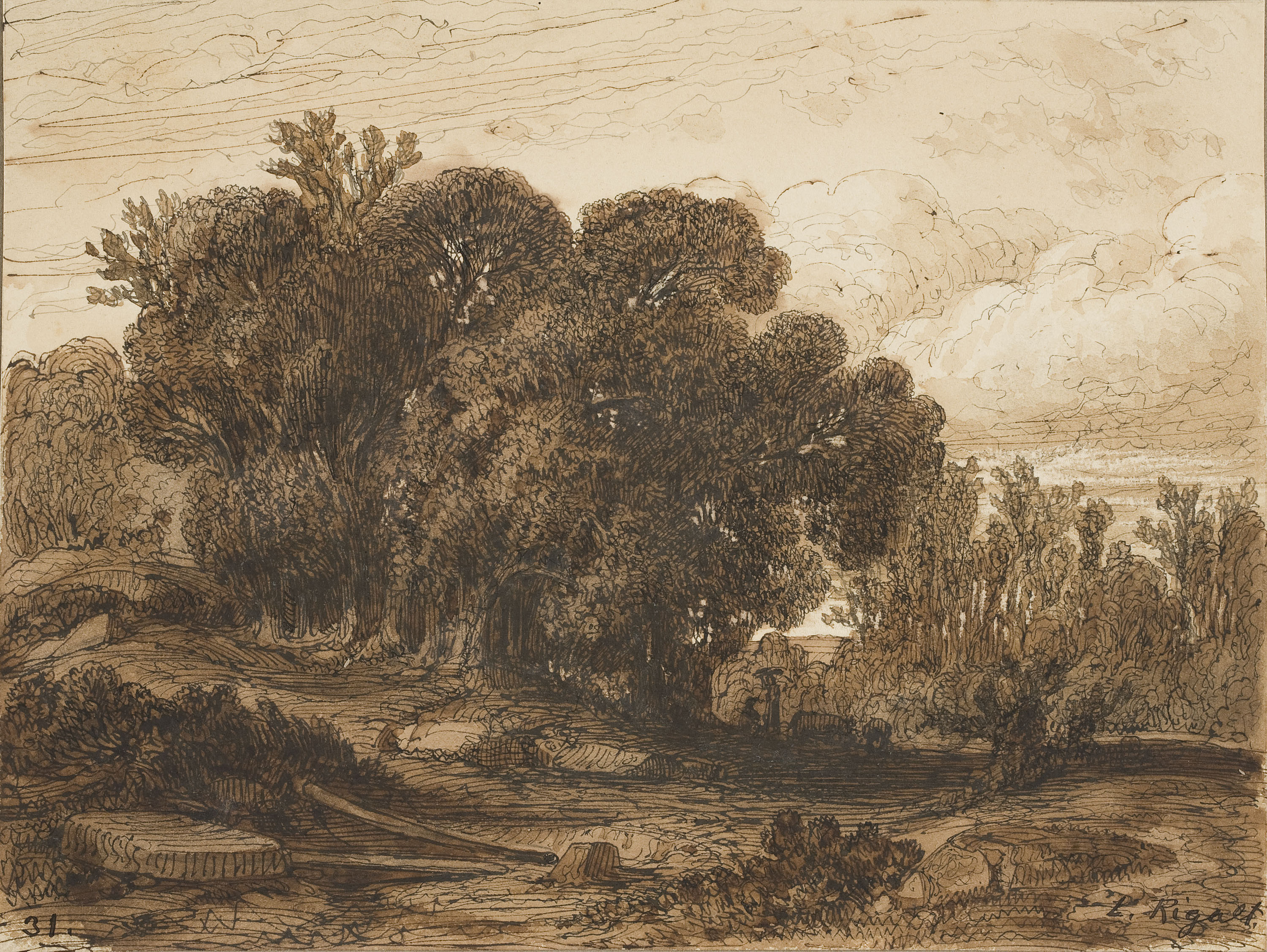 image for: Lluís Rigalt - Paisatge - Cap a 1874