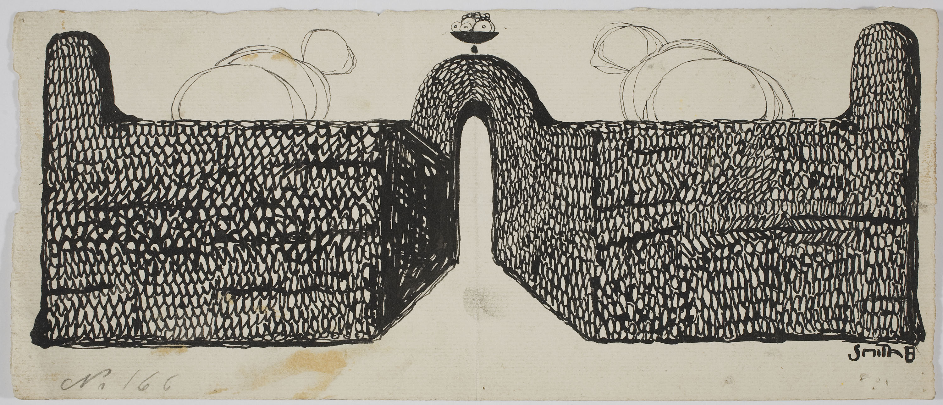 image for: Ismael Smith - Entrada d&#039;un jardí (anvers) / Figures (revers) - Cap a 1907-1910