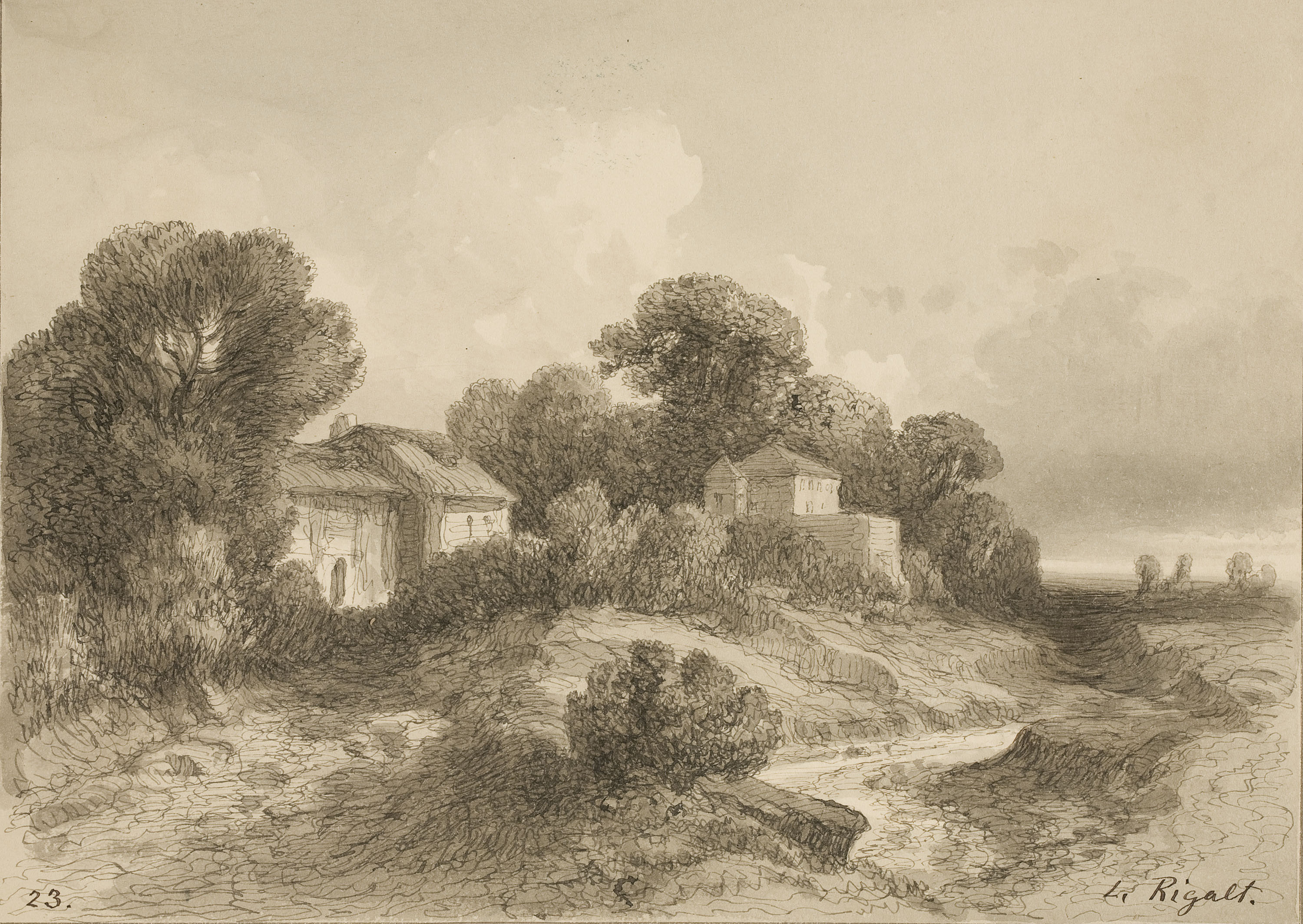 image for: Lluís Rigalt - Paisatge - Cap a 1874