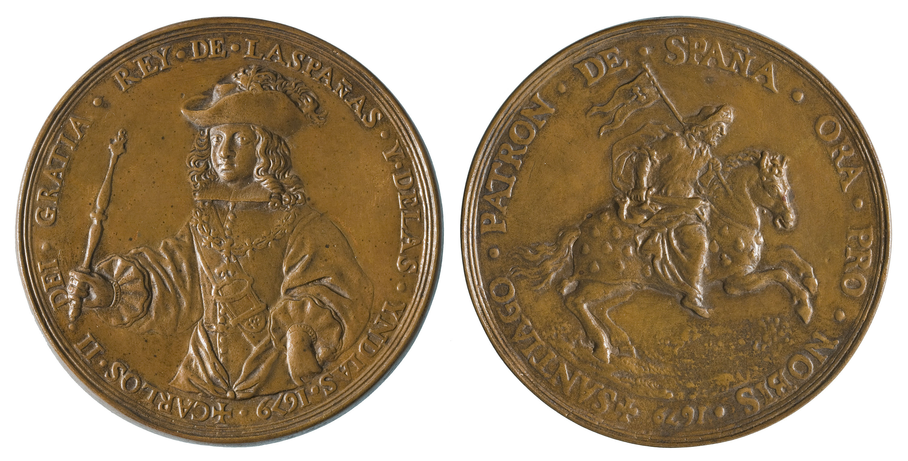 image for: Johann Bernhard Fischer von Erlach - Carles II en honor a sant Jaume, patró d&#039;Espanya - 1679