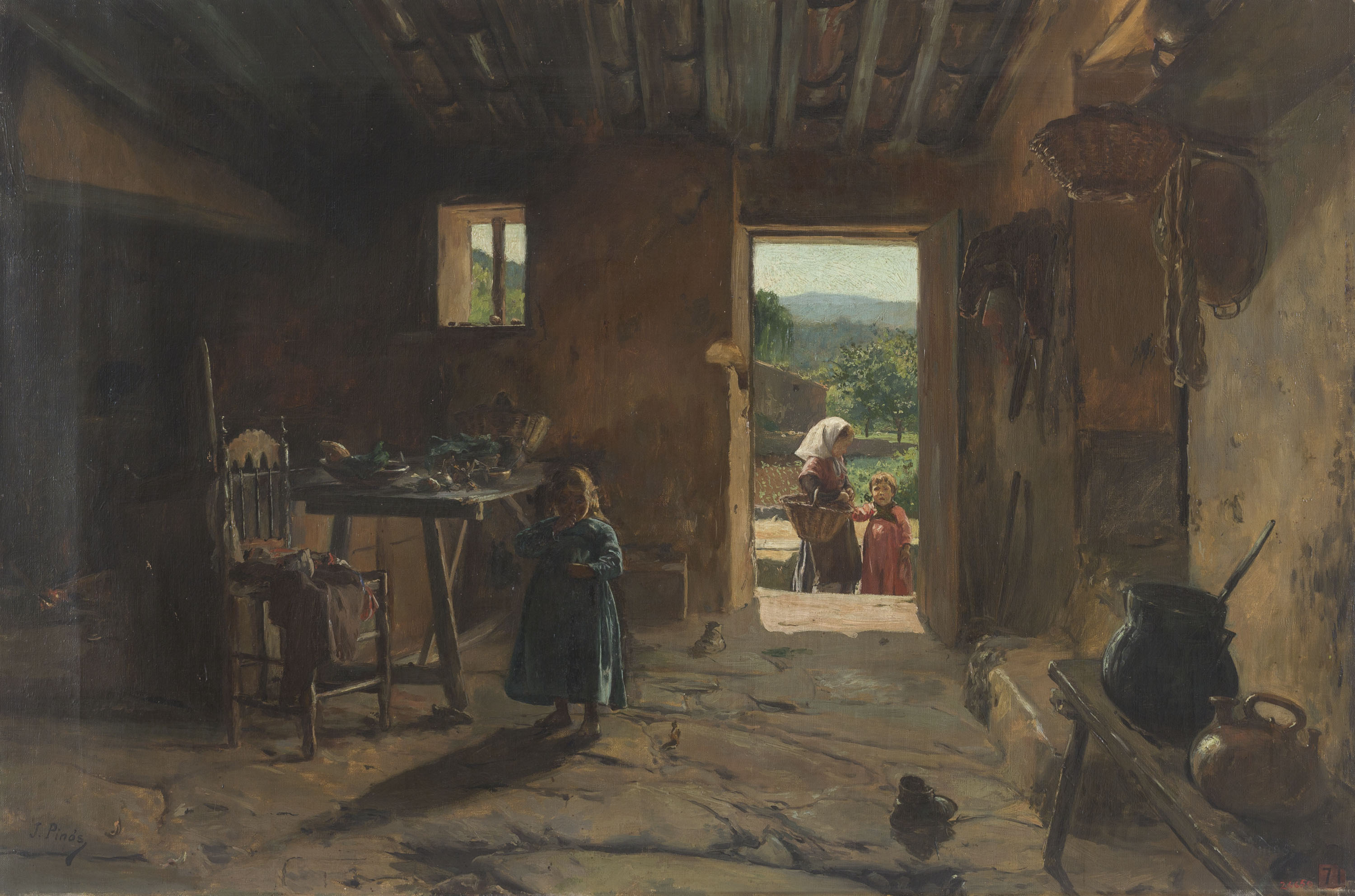 image for: Joan Pinós - Estudi d&#039;interior (Cuina rural) - Cap a 1891