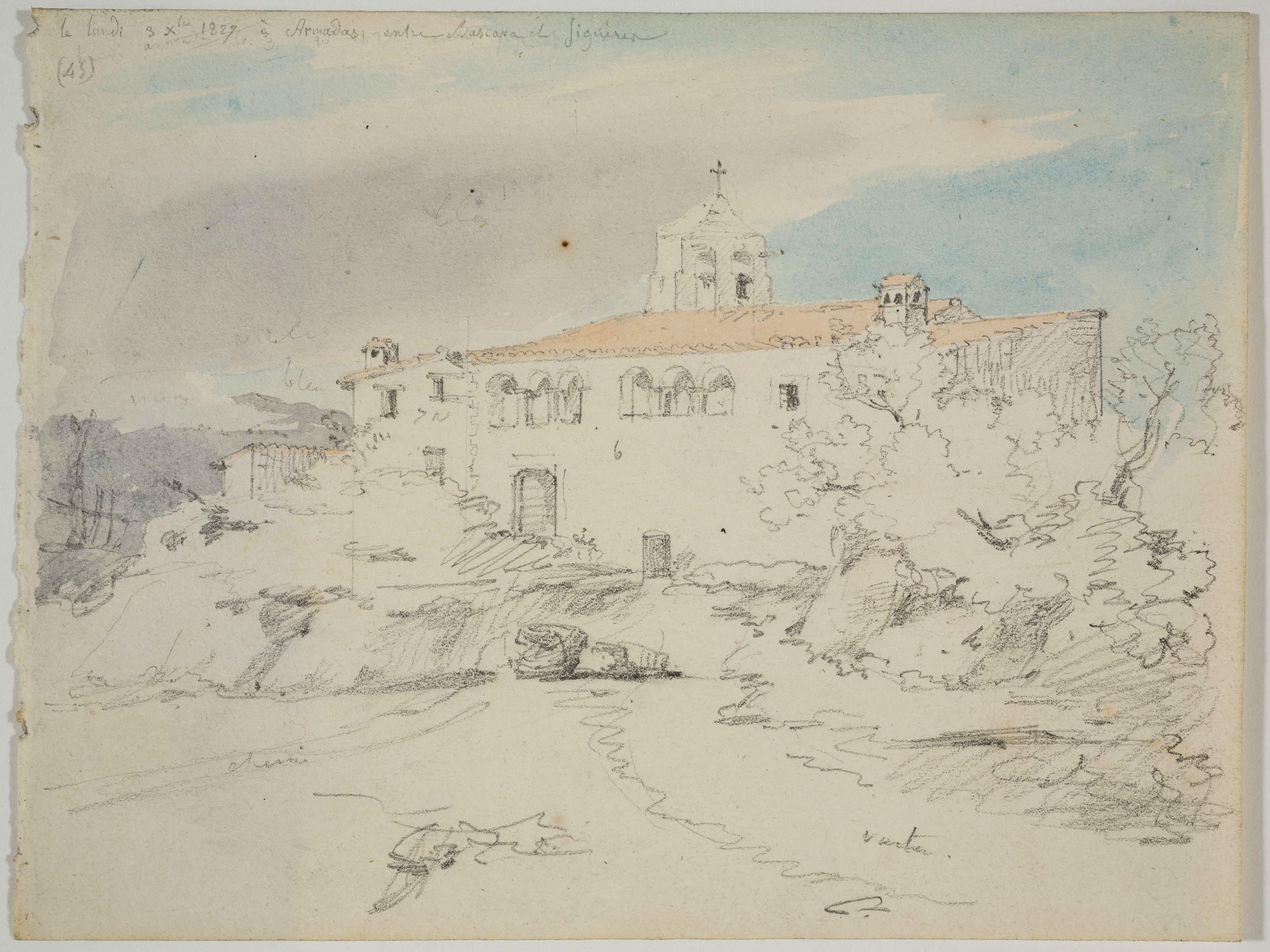 image for: Adolphe Hedwige Alphonse Delamare - Església d’Ermedàs a Garrigàs - Dilluns 3 de desembre de 1827