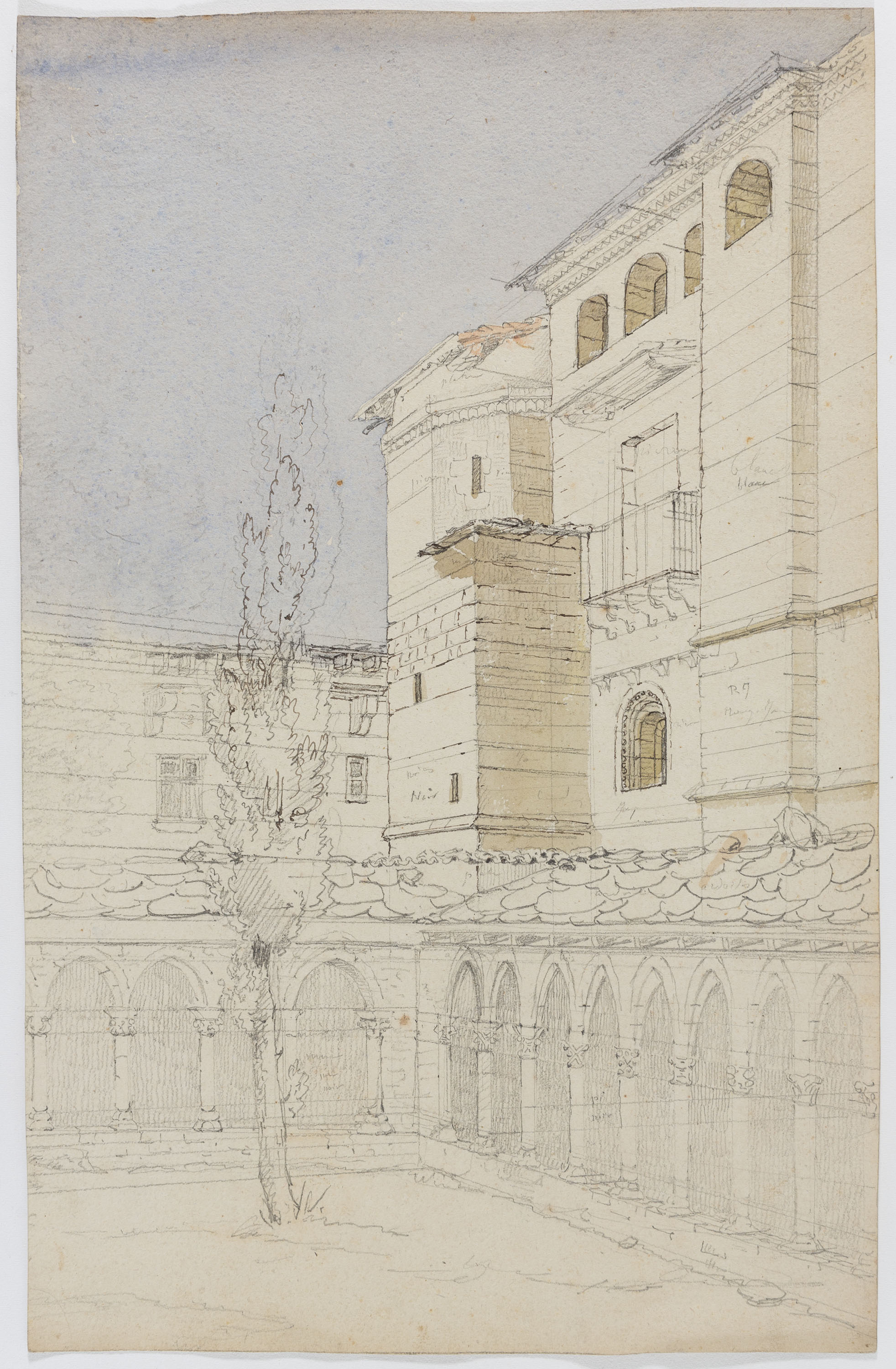 image for: Adolphe Hedwige Alphonse Delamare - Claustre de la Catedral de Santa Maria de la Seu d’Urgell - Cap a 1825