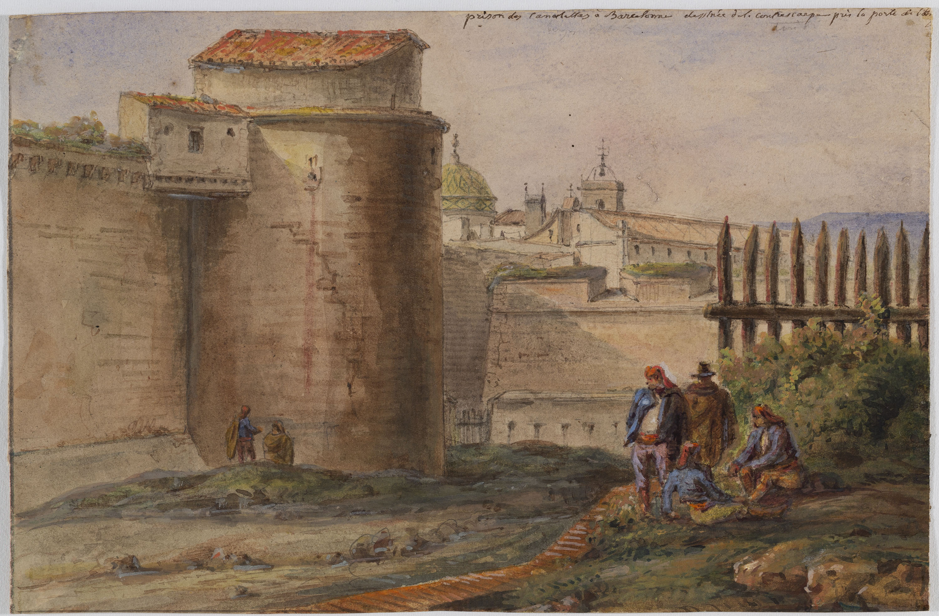 image for: Adolphe Hedwige Alphonse Delamare - Presó de Canaletes a Barcelona - 1826