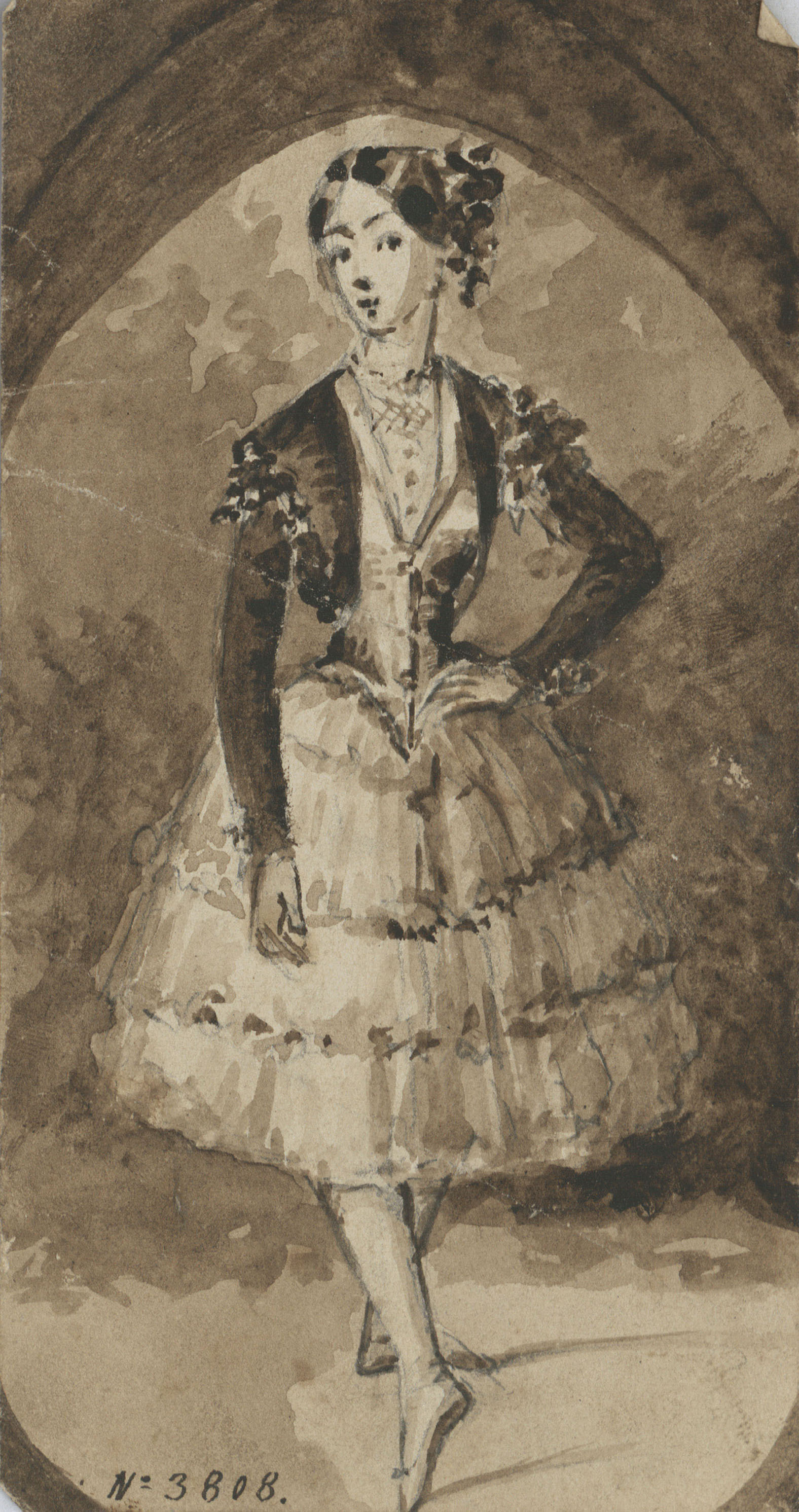 image for: Francesc Torras - Una ballarina - Cap a 1860-1876