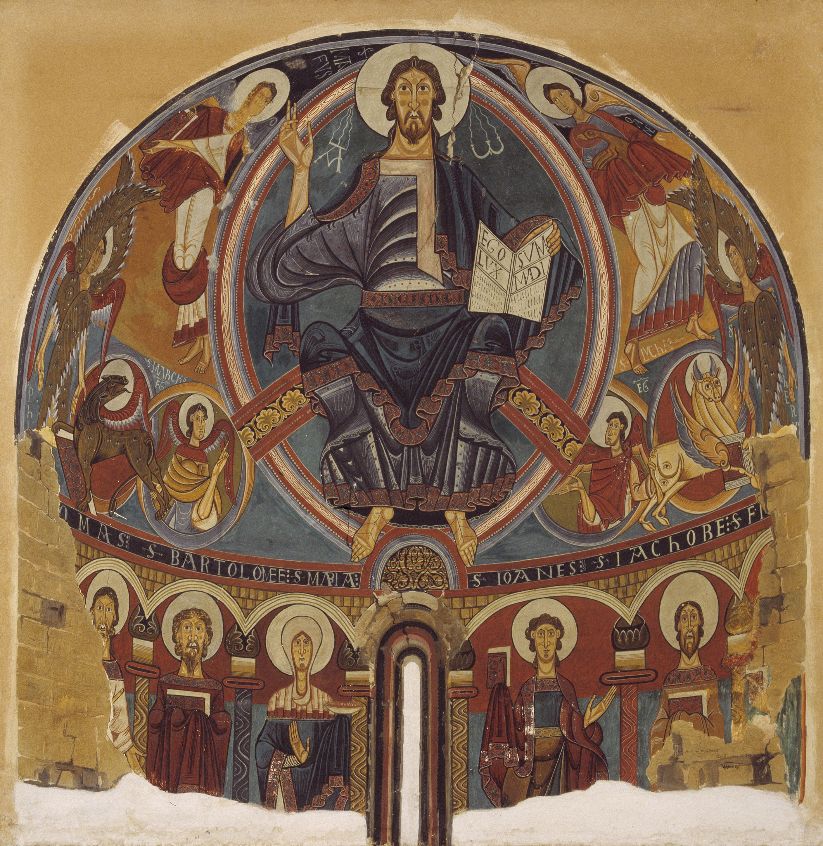 image for: Joan Vallhonrat - Reproducció de les pintures de l&#039;absis de Sant Climent de Taüll - 1908