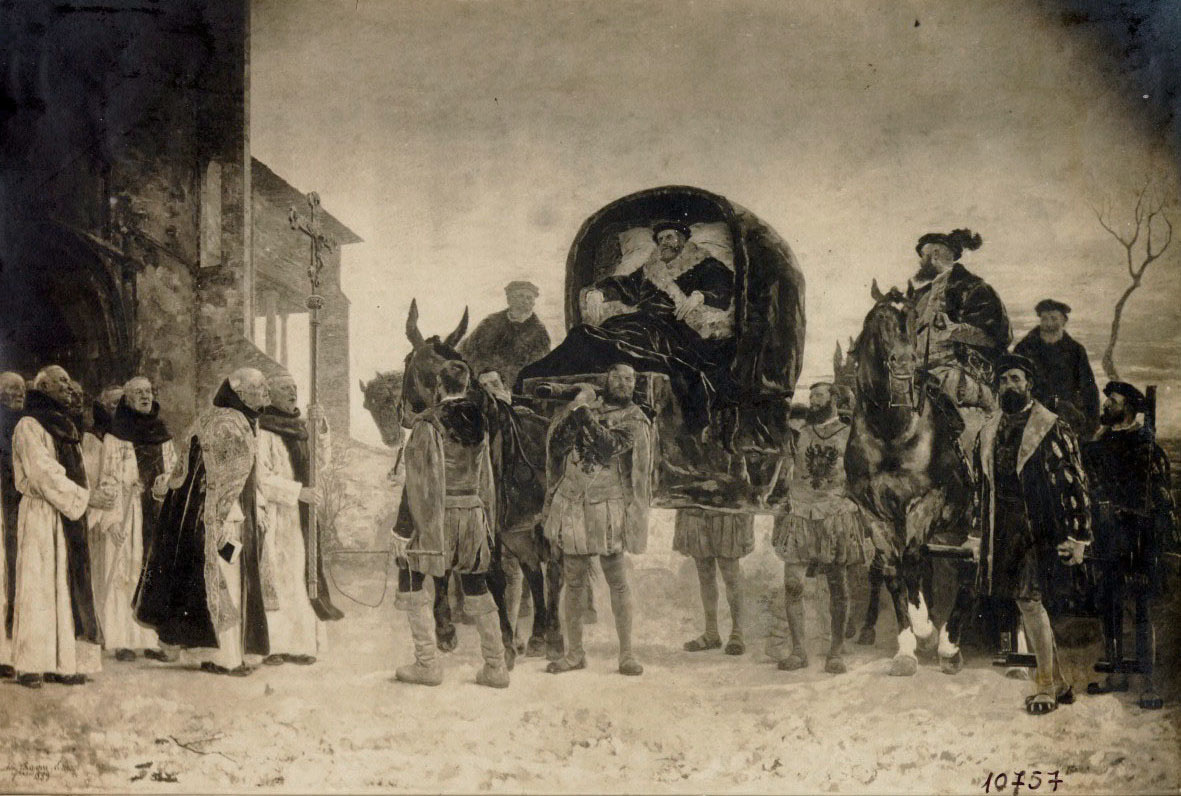 image for: Antoni Casanova Estorach - Entrada del rei Carles V al monestir de Yuste - París, 1889