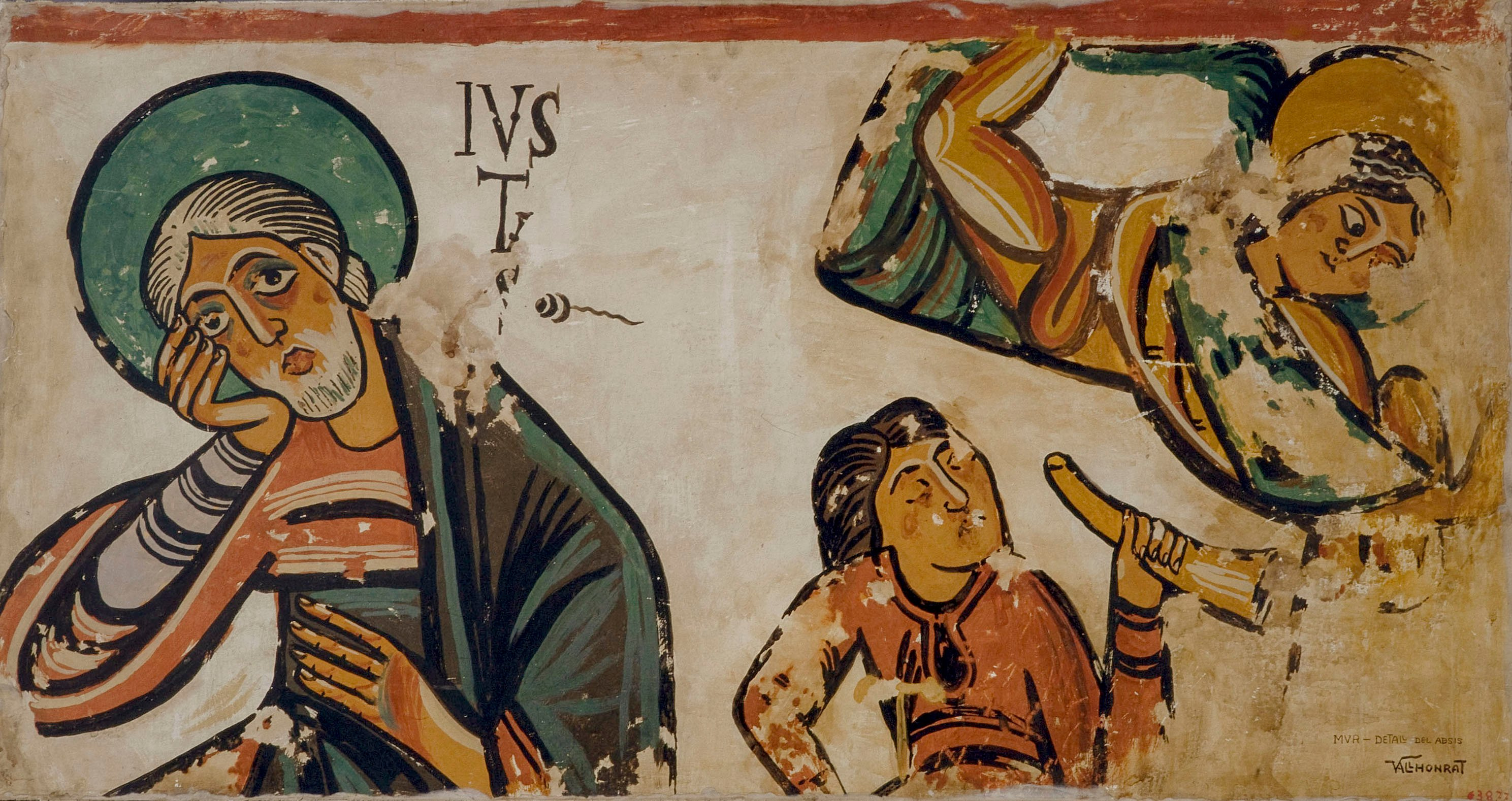 image for: Joan Vallhonrat - Reproducció de les pintures de l&#039;absis de Santa Maria de Mur. Sant Josep - 1915