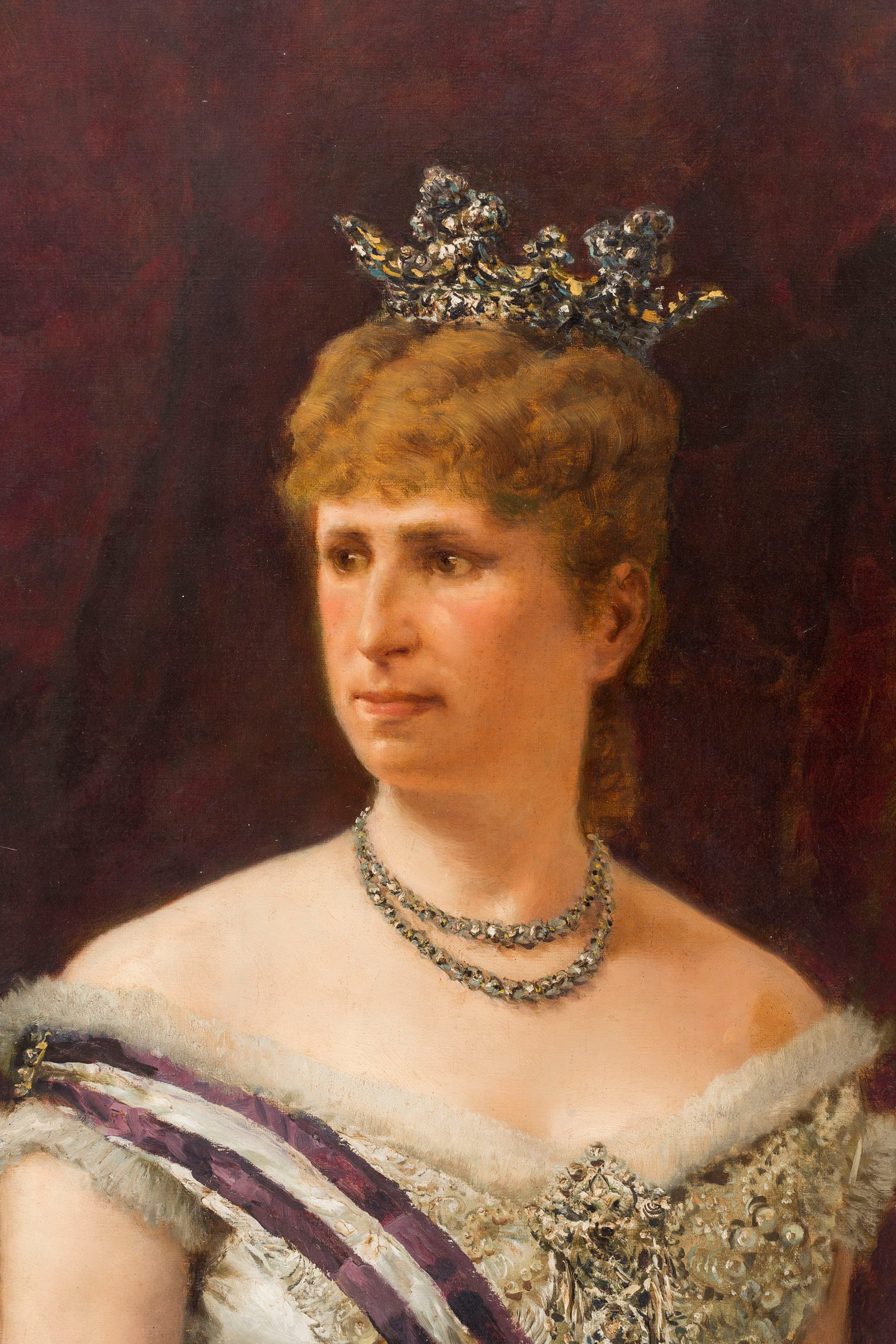 image for: Ramon Tusquets - Retrat de la reina Maria Cristina d&#039;Habsburg - 1886 [1]