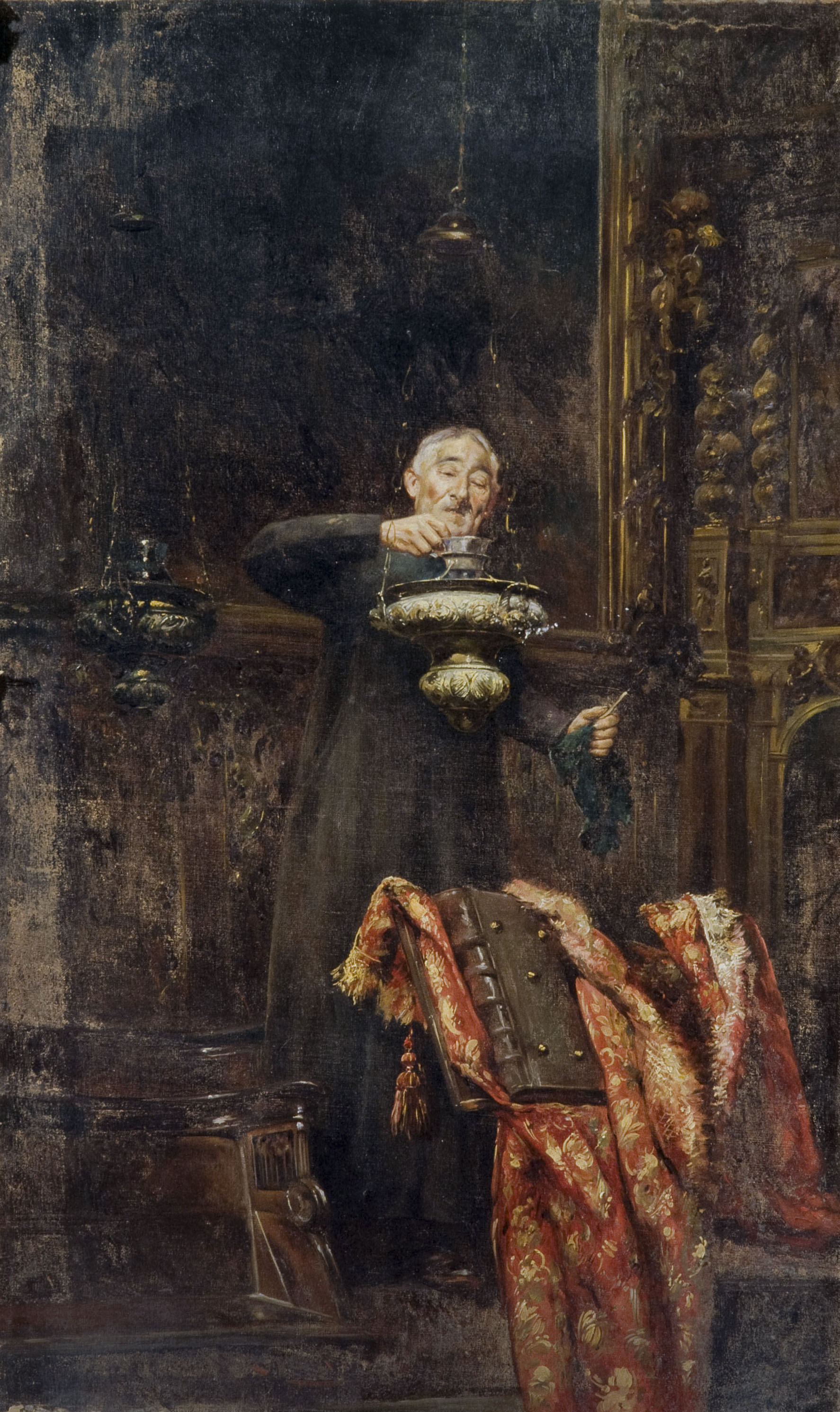 image for: Romà Ribera - Vell sagristà - Cap a 1897