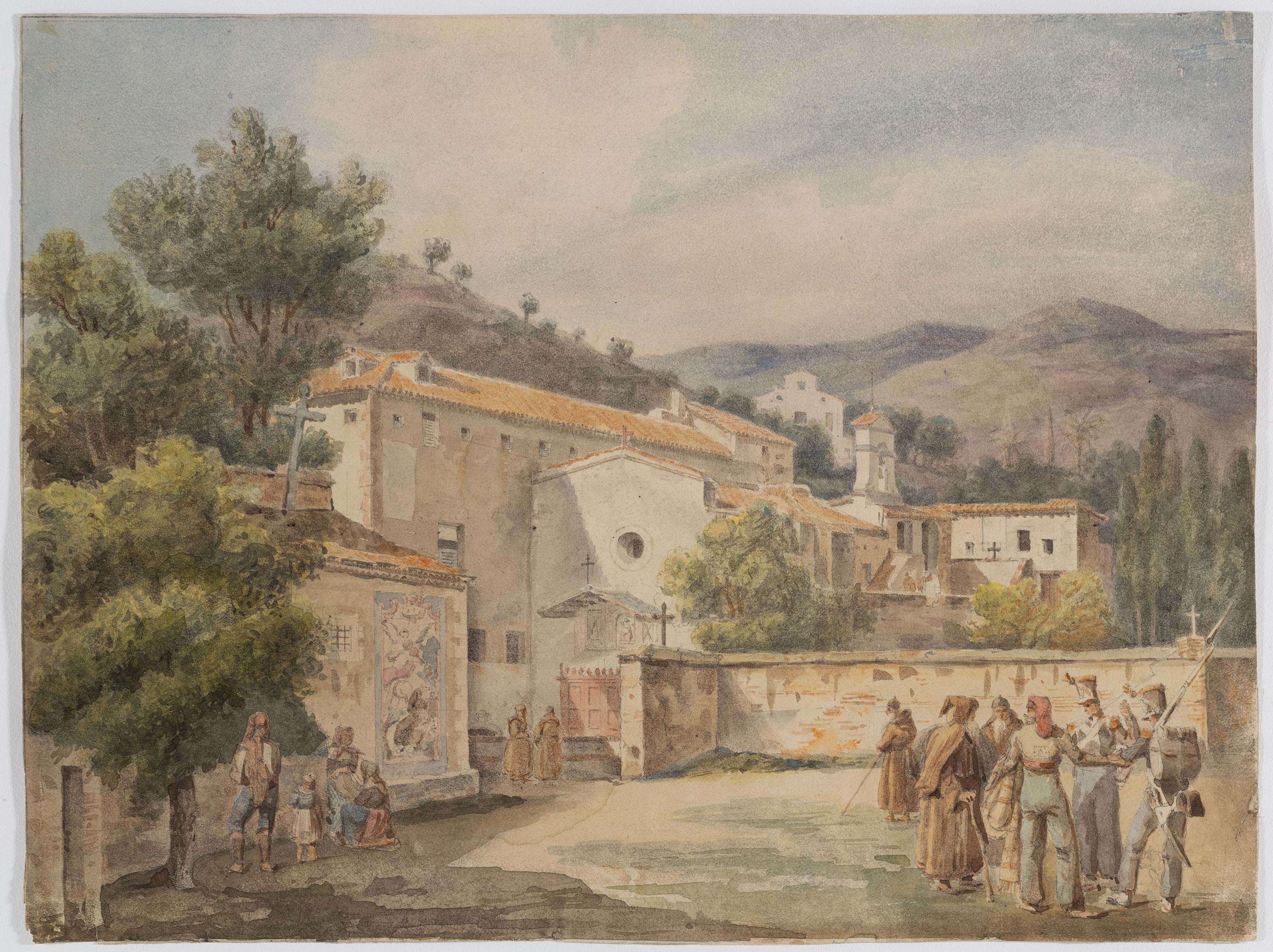 image for: Adolphe Hedwige Alphonse Delamare - Convent dels caputxins de Sarrià - Octubre de 1827