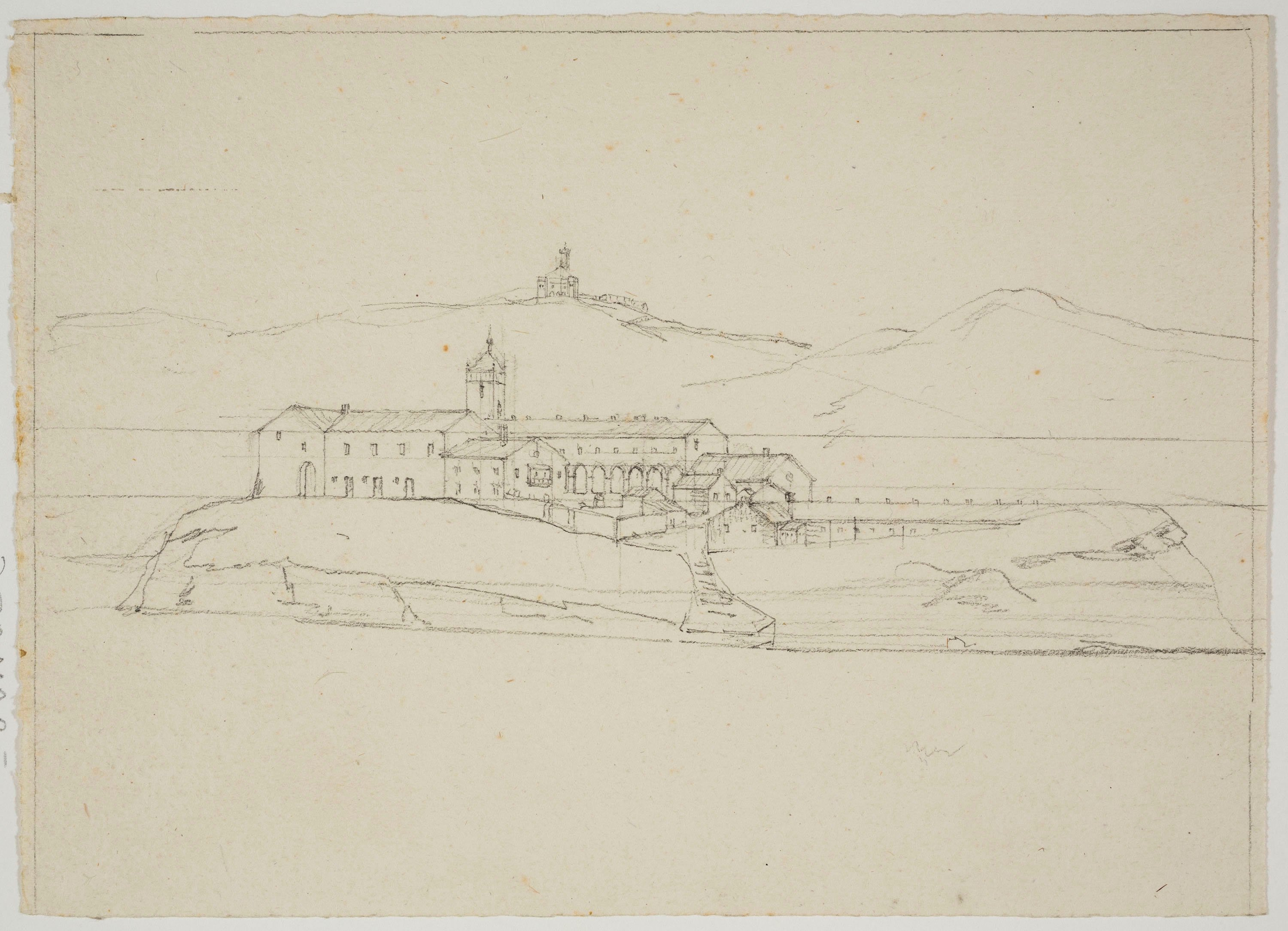 image for: Adolphe Hedwige Alphonse Delamare - Convento del Desierto de San José de la Isla (cerca de Portugalete?) - Cap a 1824-1827
