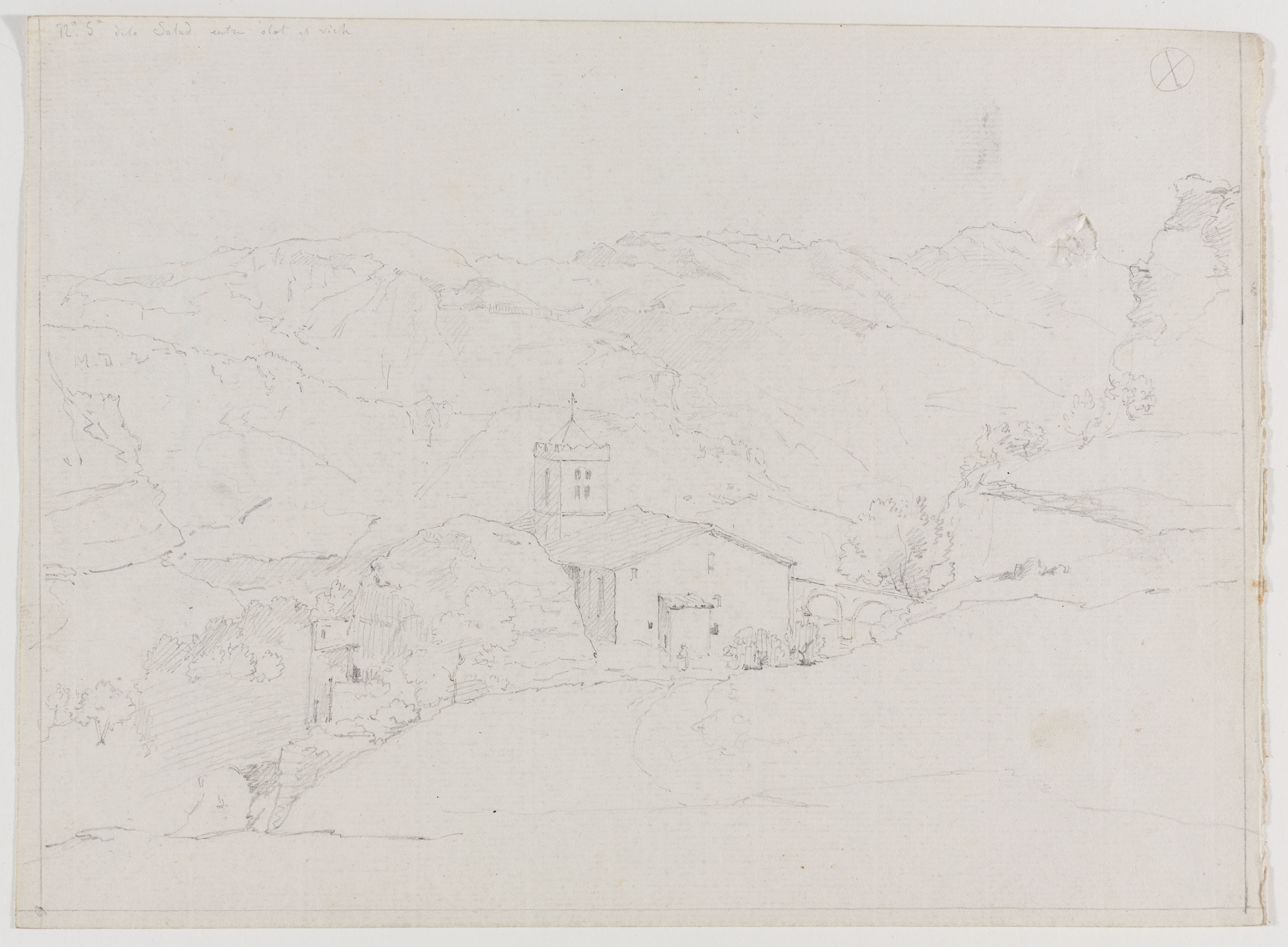 image for: Adolphe Hedwige Alphonse Delamare - Santuari de la Salut a Sant Feliu de Pallerols - 6 d’agost 1826