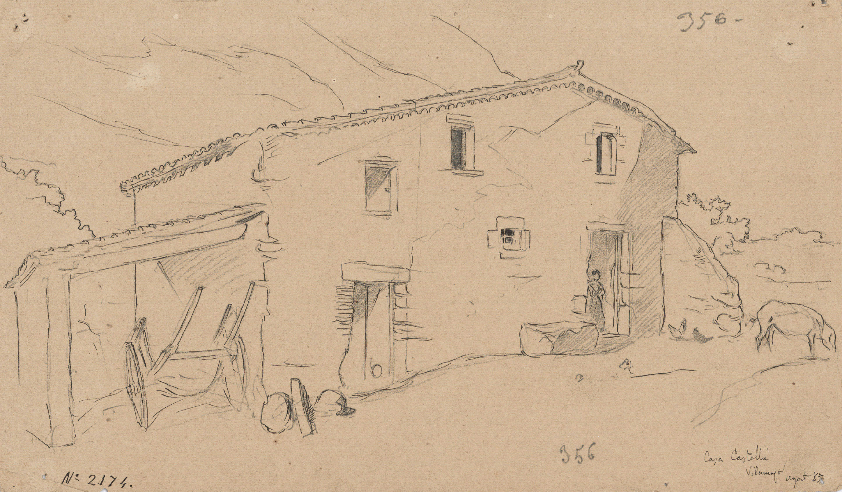 image for: Josep Lluís Pellicer - Can Castellà, Vilamajor - 1885