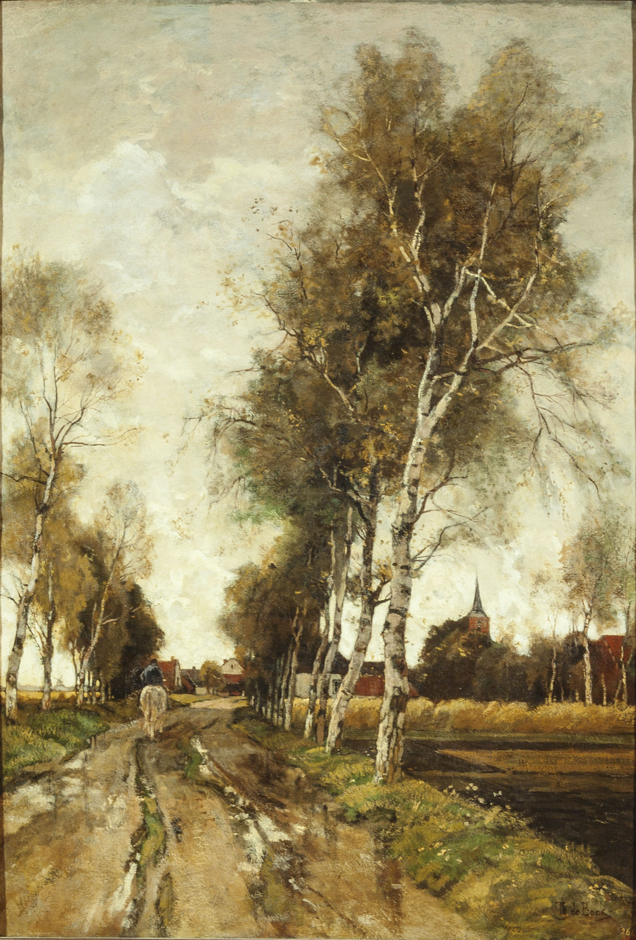 image for: Théophile de Bock - Camí del poble - Cap a 1898