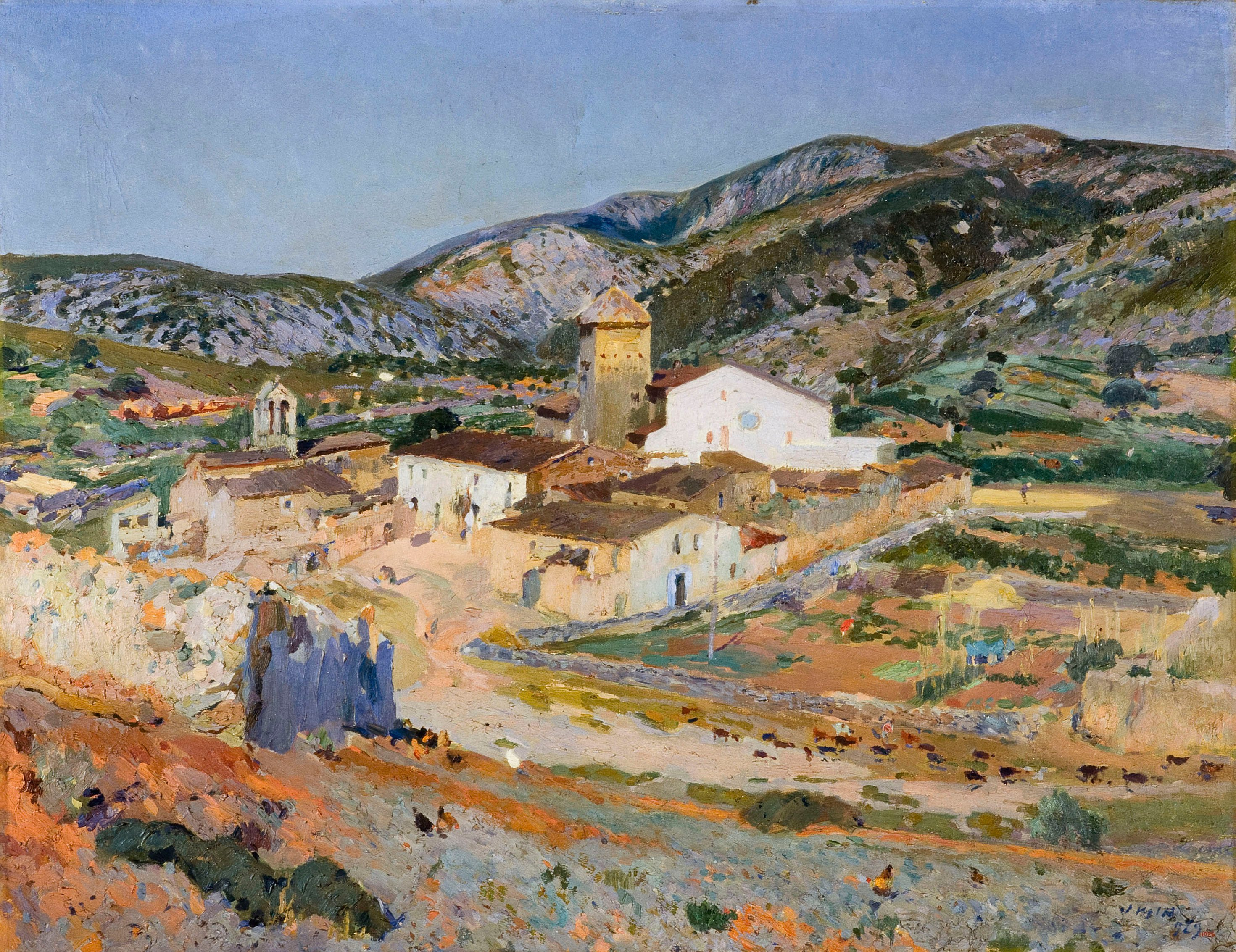 image for: Joaquim Mir - Paisatge. Hospital d&#039;Olesa de Bonesvalls - 1929