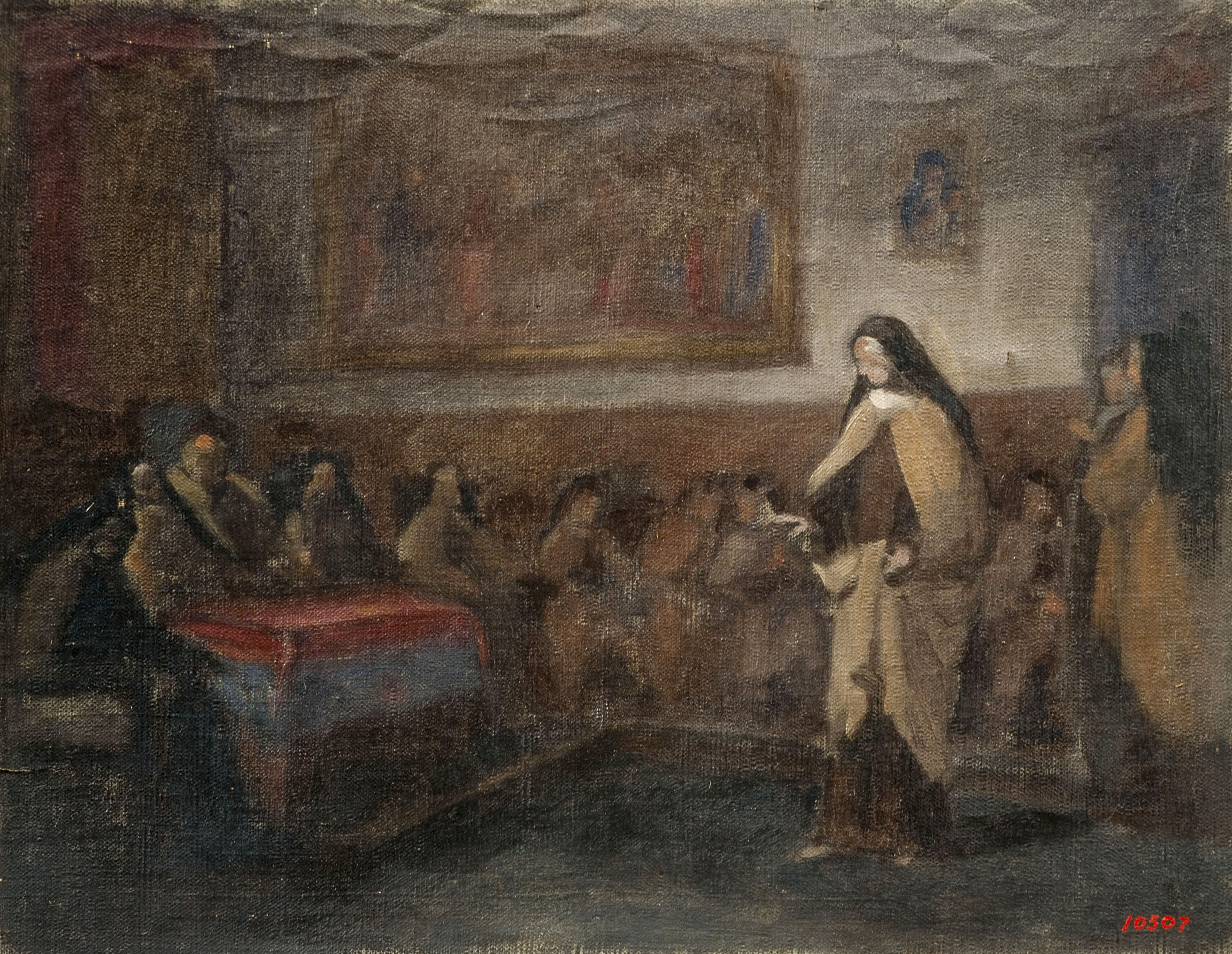 image for: Benet Mercadé - Esbós per a «Santa Teresa de Jesús» - Cap a 1868