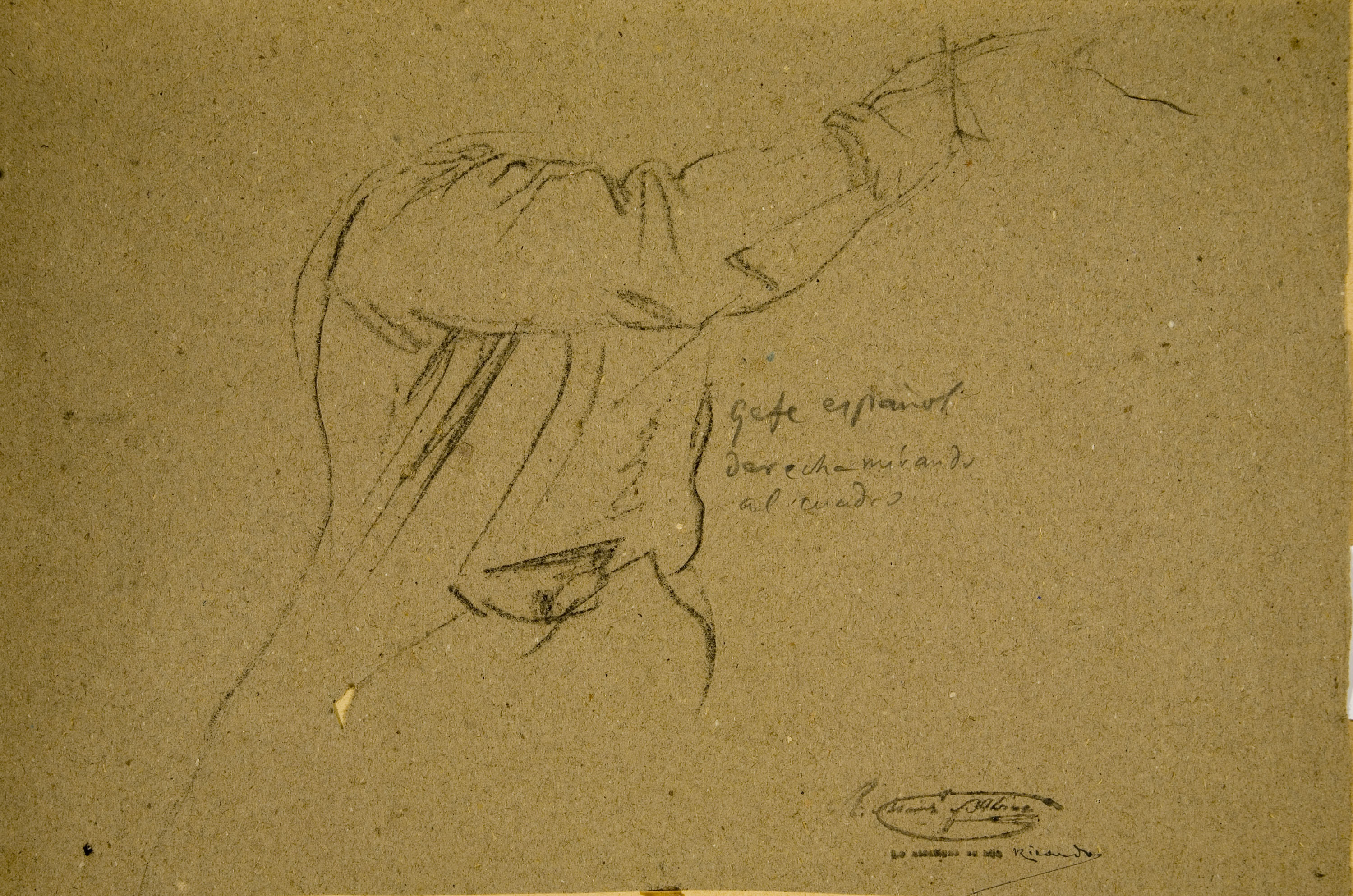 image for: Ramon Martí i Alsina - Estudi de figura per al quadre &quot;El gran dia de Girona&quot; - Cap a 1863-1864