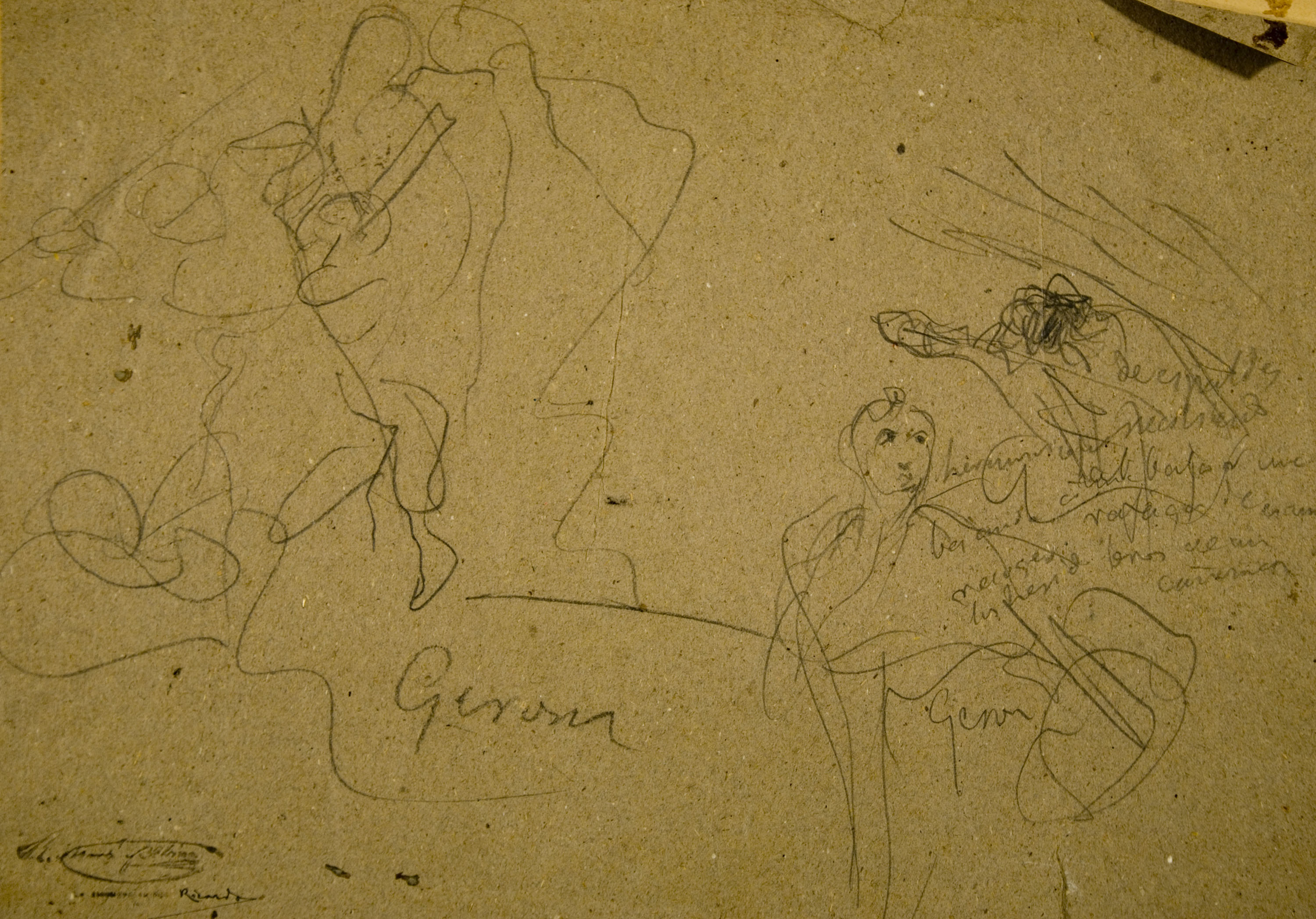 image for: Ramon Martí i Alsina - Estudi per al quadre &quot;El gran dia de Girona&quot; - Cap a 1863-1864