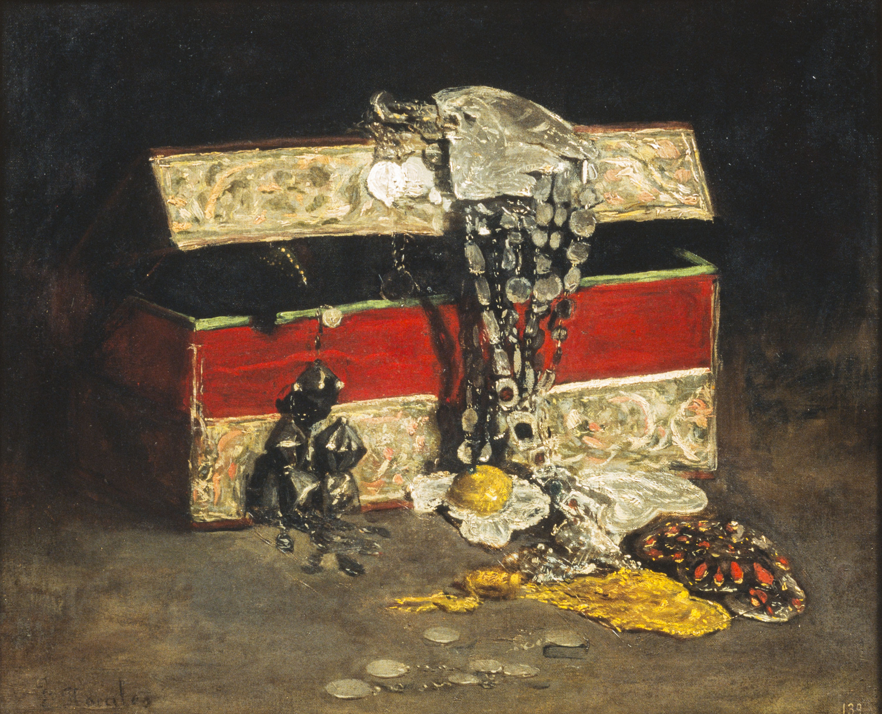 image for: Eduardo Rosales - Arqueta de joies - Cap a 1860-1873