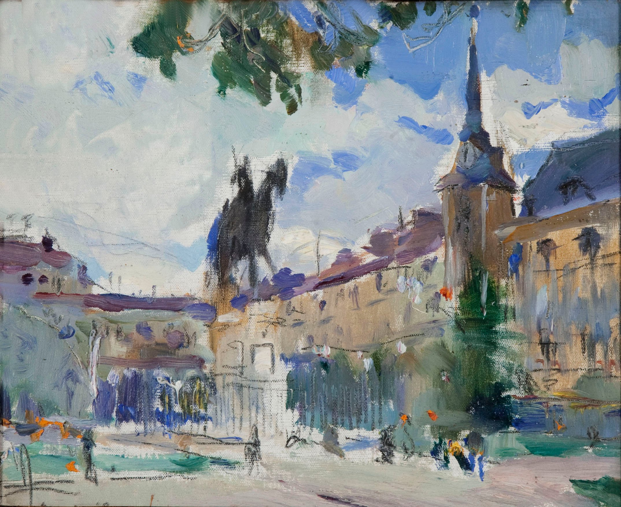 image for: Joaquim Mir - Vista de la «Plaza Mayor» de Madrid - Madrid, 1926
