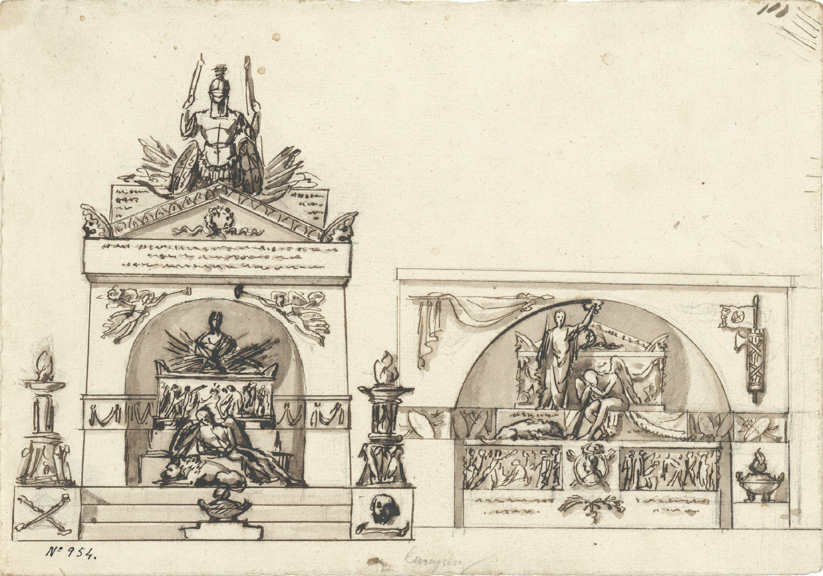 image for: Damià Campeny - Projectes de monument funerari - Cap a 1805-1810