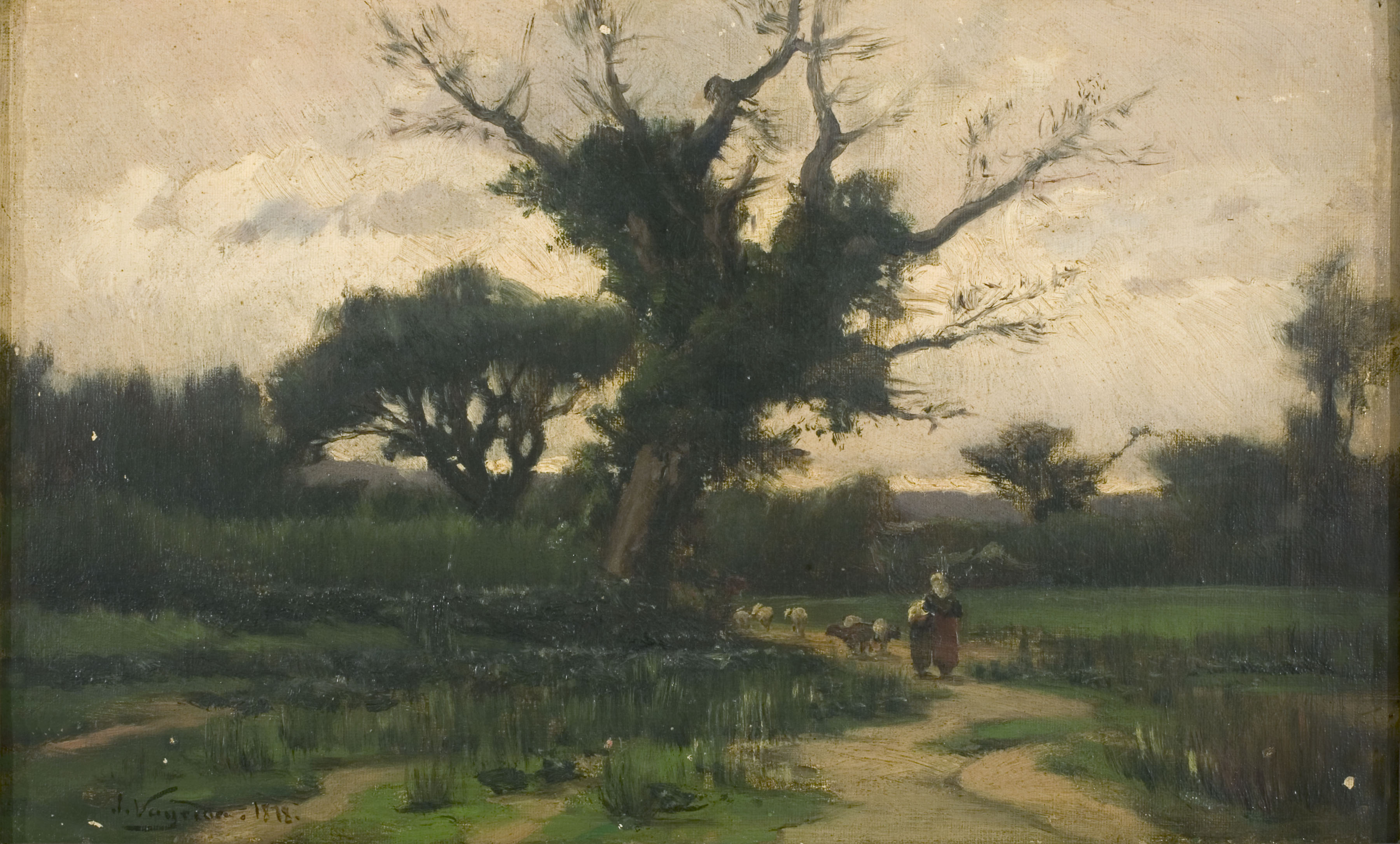 image for: Joaquim Vayreda - L&#039;arbre vell - 1878